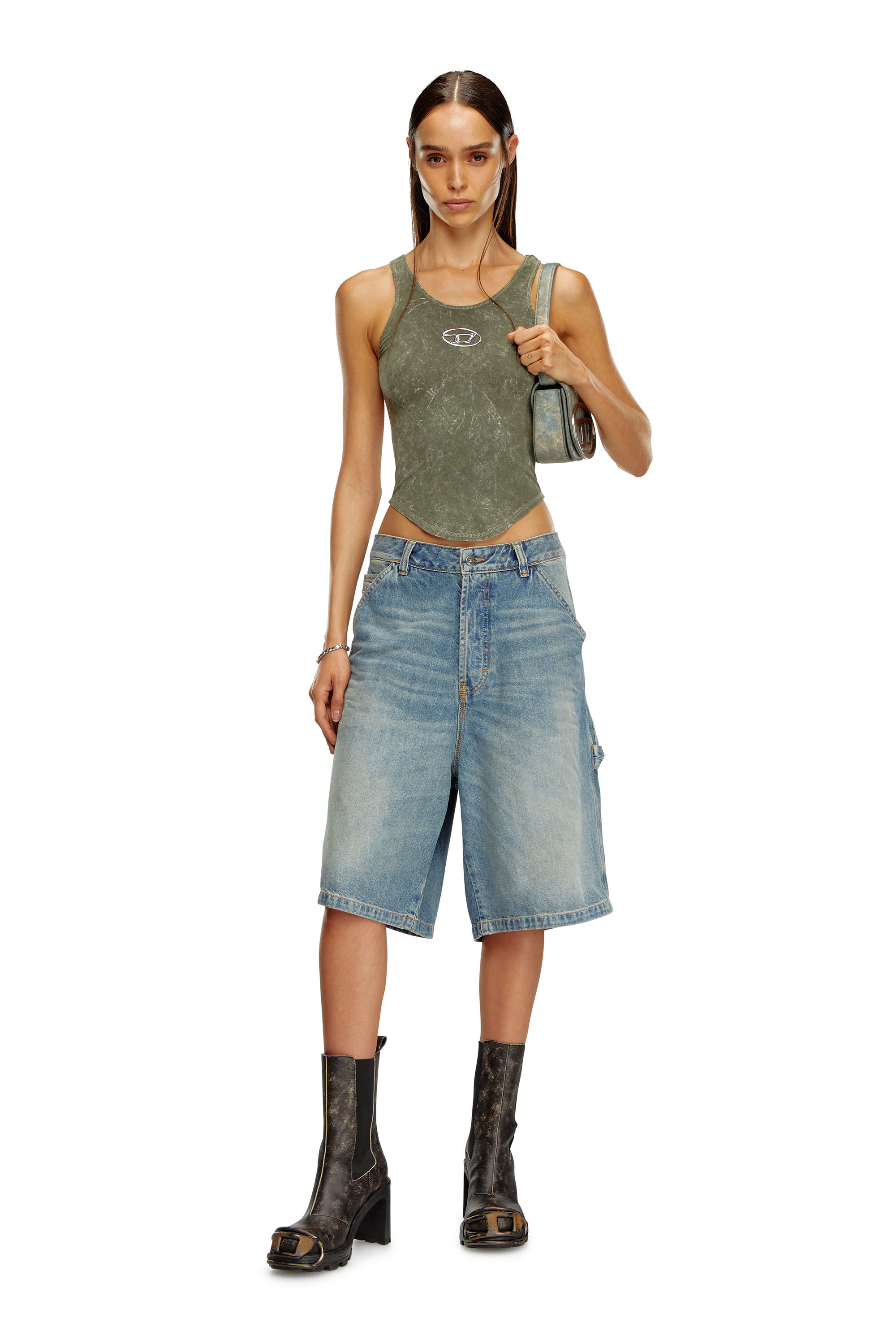 Diesel - T-AVENA-P1, Olive Green - Image 1