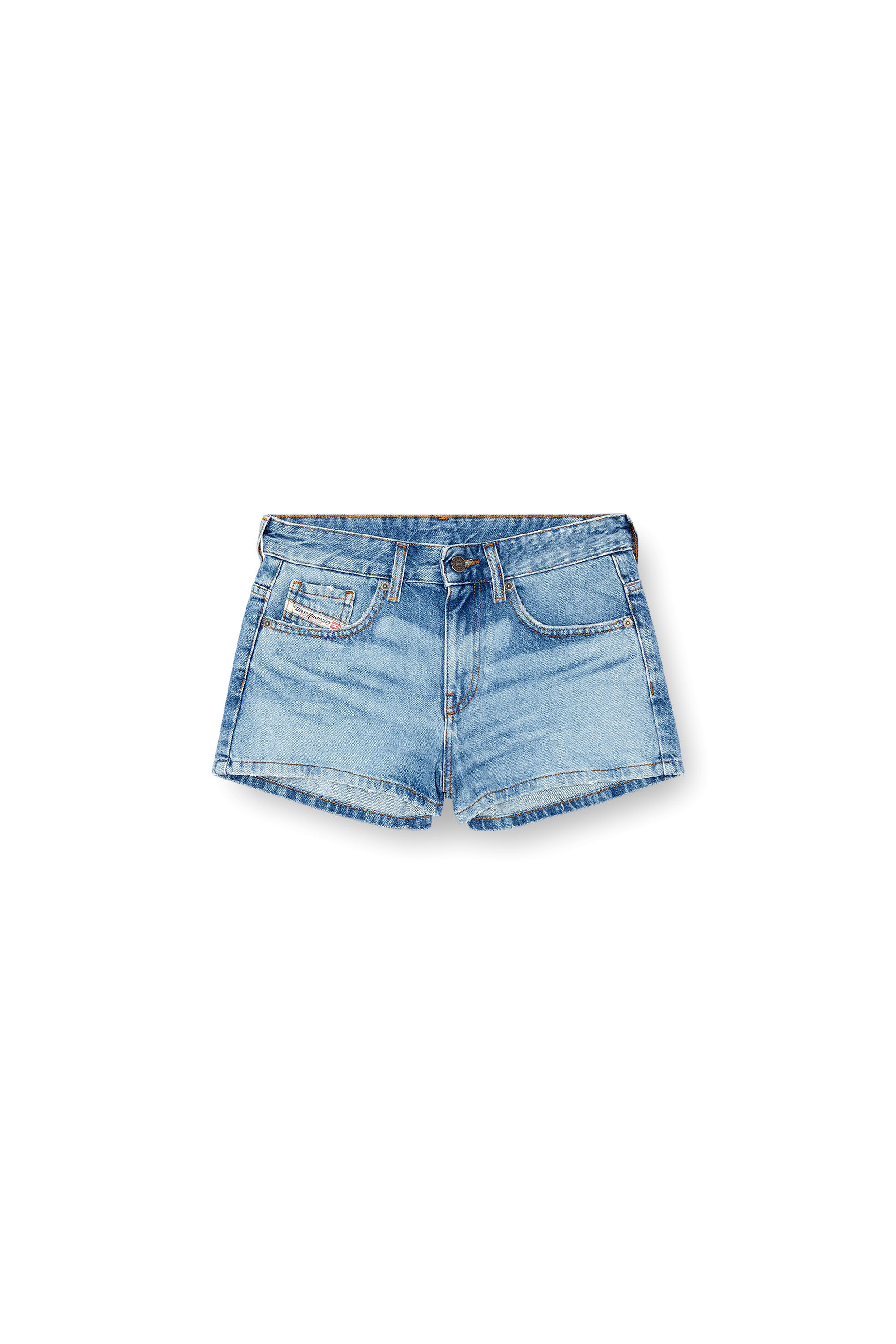 Diesel - DE-YUBA, Short en denim Femme in Bleu - 2