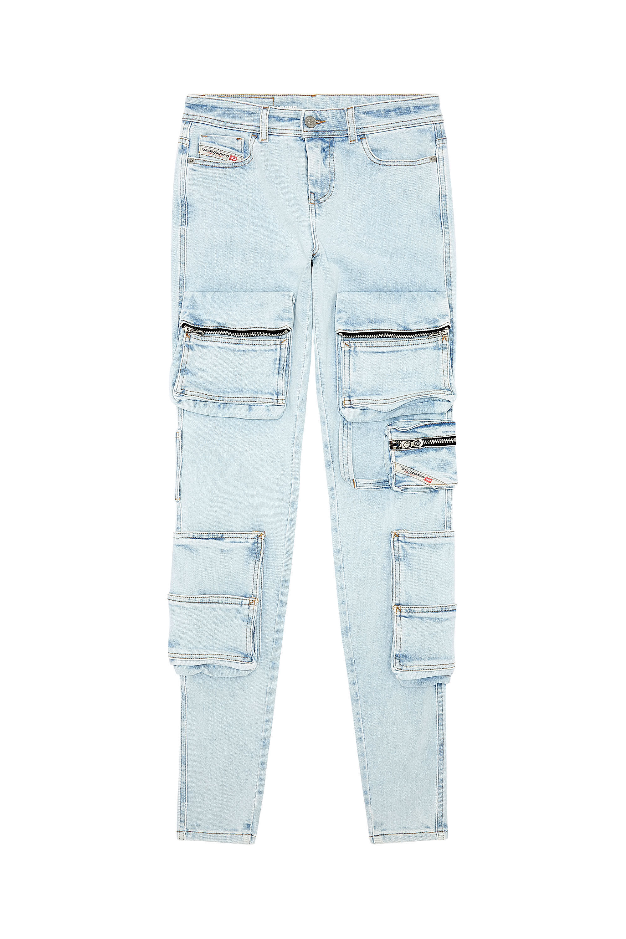 Diesel - Super skinny Jeans 1984 Slandy-High 068FU, Bleu Clair - Image 2