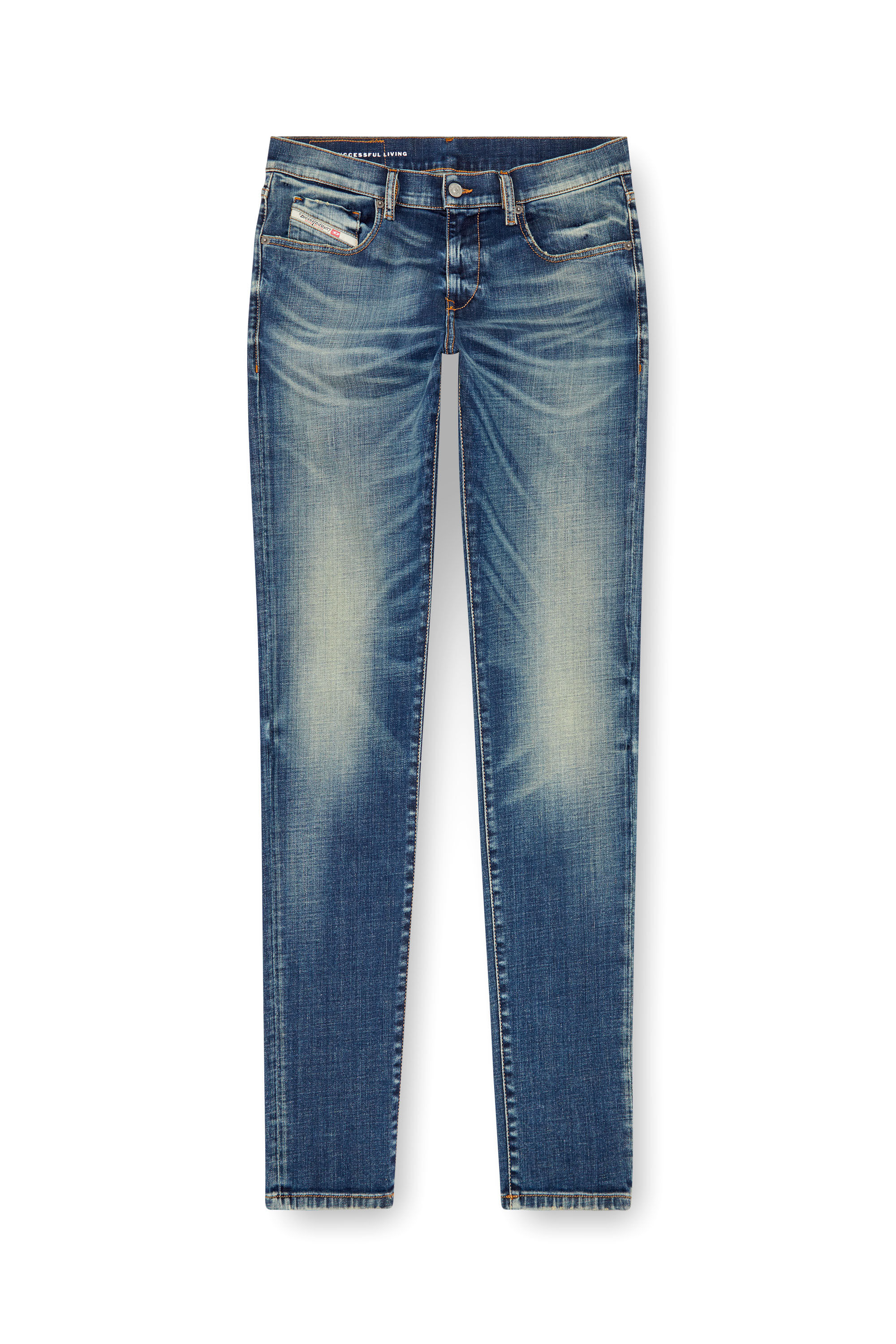 Diesel - Male Slim Jeans 2019 D-Strukt 09J50, Medium Blue - Image 2