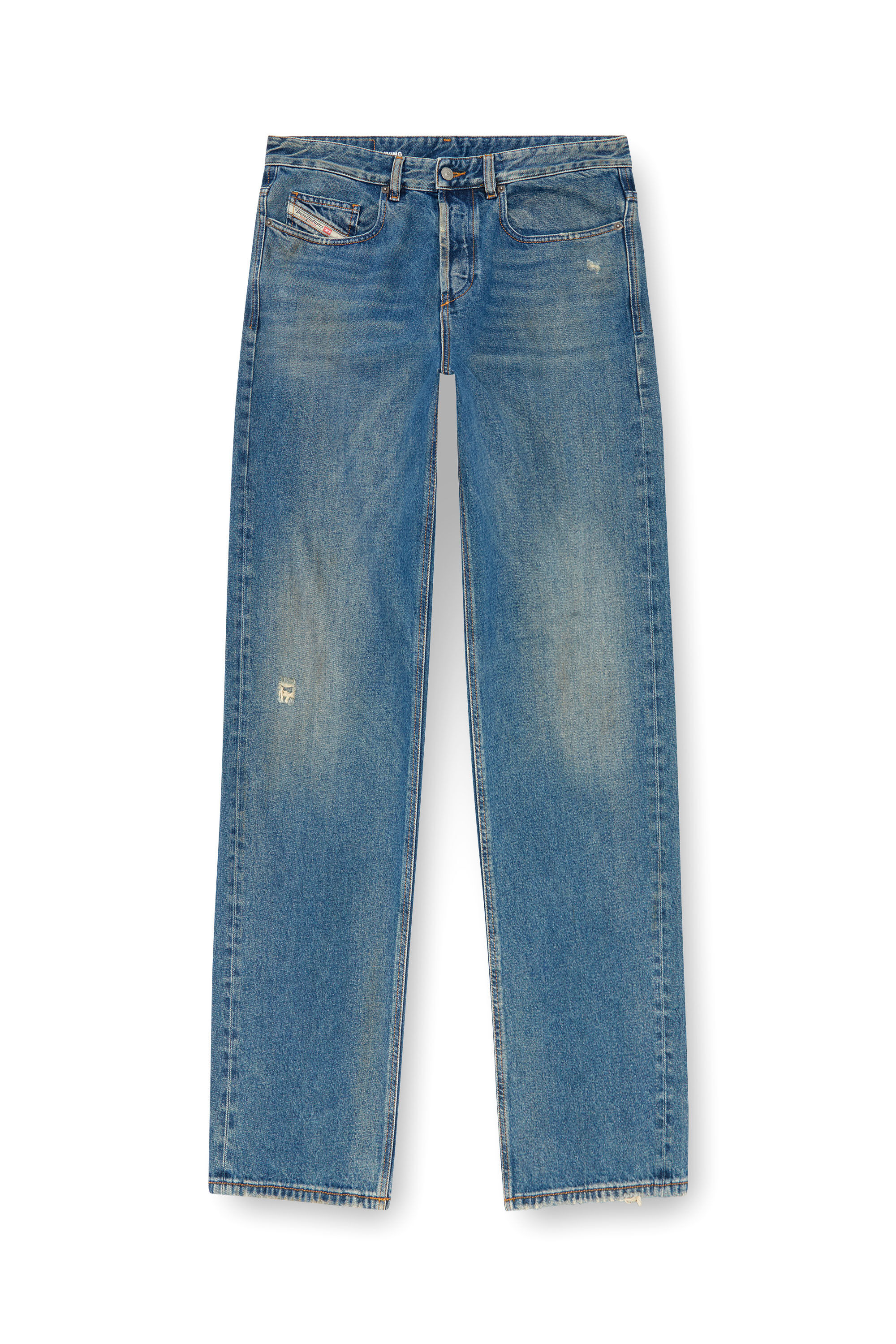 Diesel - Male Straight Jeans 2001 D-Macro 09J79, Medium Blue - Image 2