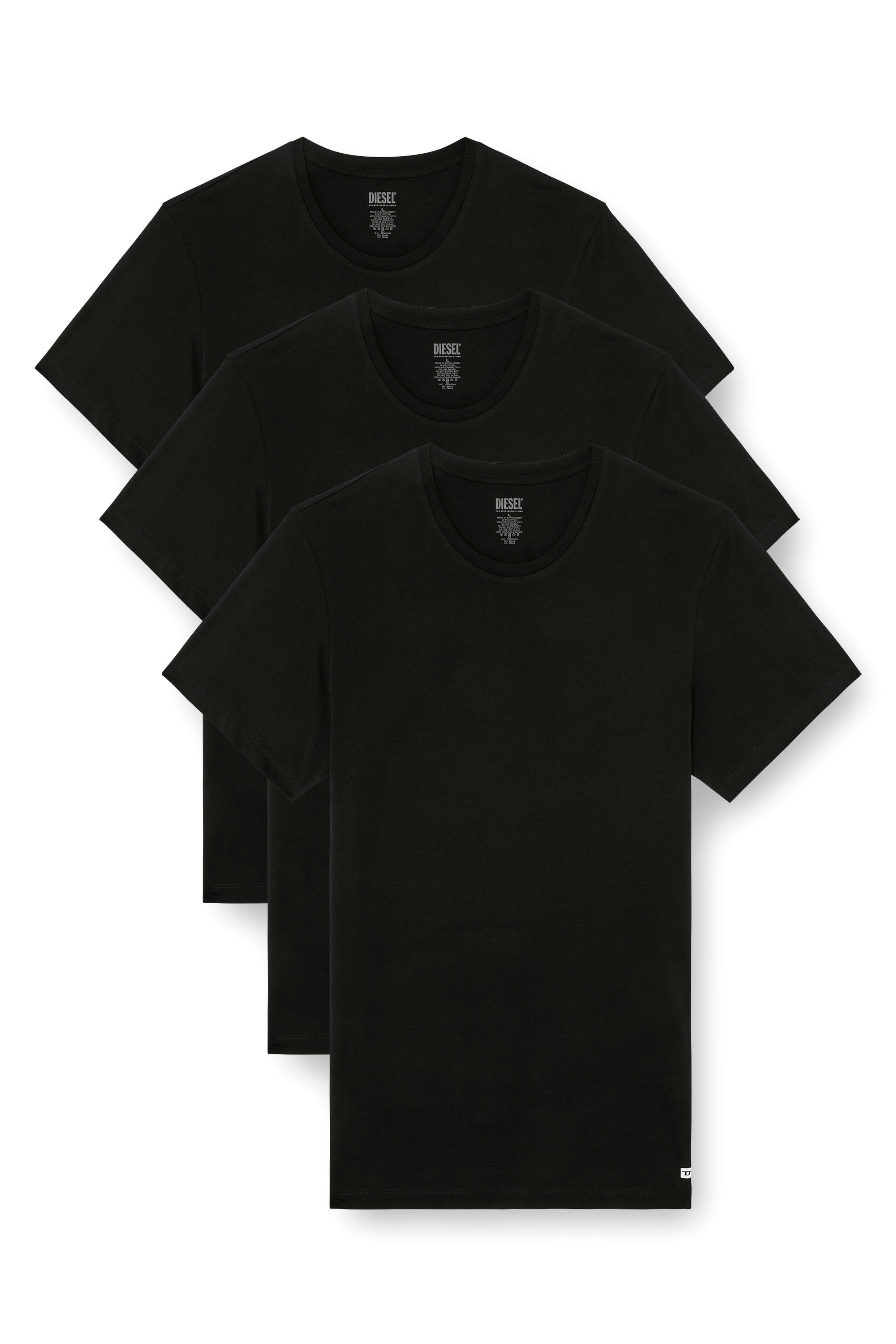 Diesel - RANDAL-D-BOX-3PACK, Male's Three-pack of T-shirts in Black - 2