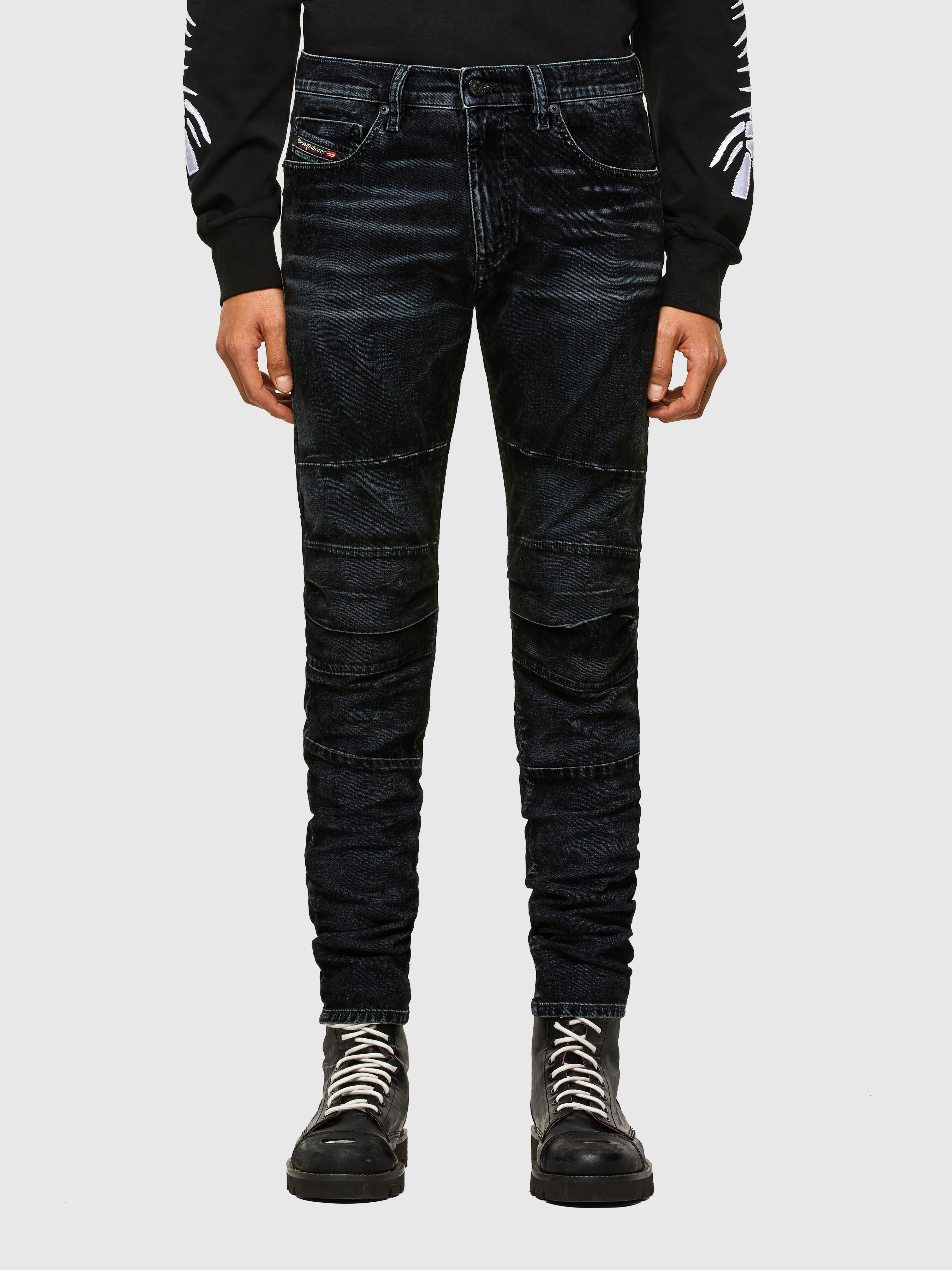 Diesel - D-Strukt JoggJeans® 069TG Slim, Black/Dark Grey - Image 2