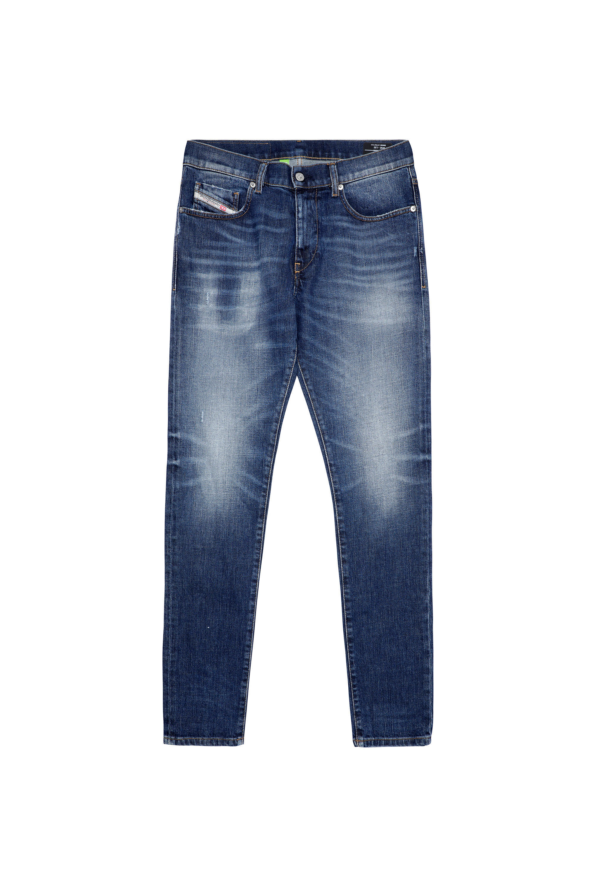 Diesel - 2019 D-STRUKT 09A92 Slim Jeans, Medium Blue - Image 2