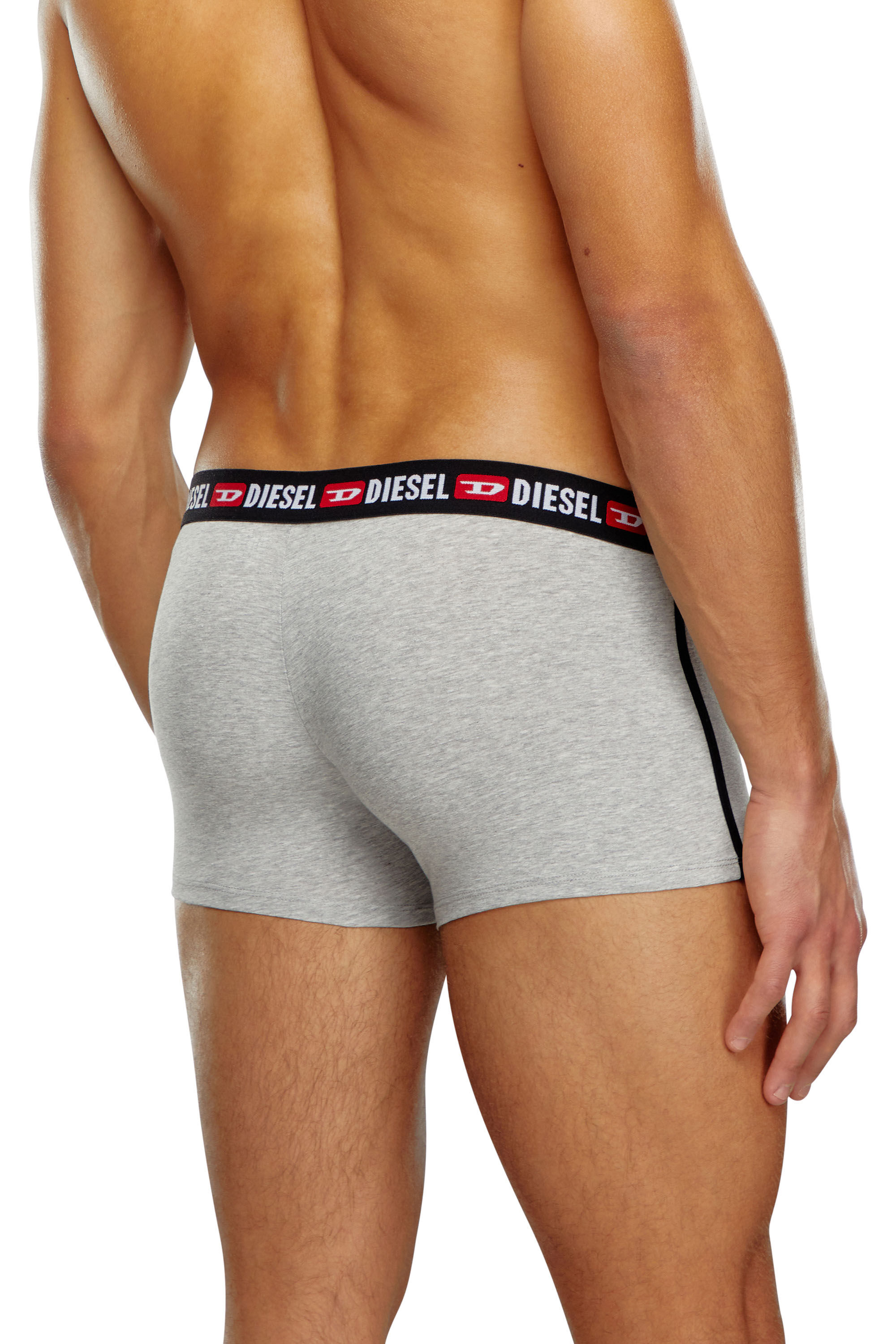 Diesel - UMBX-SHAWNTHREEPACK, Male's Three-pack boxer briefs with side band in Grey/Black - 3