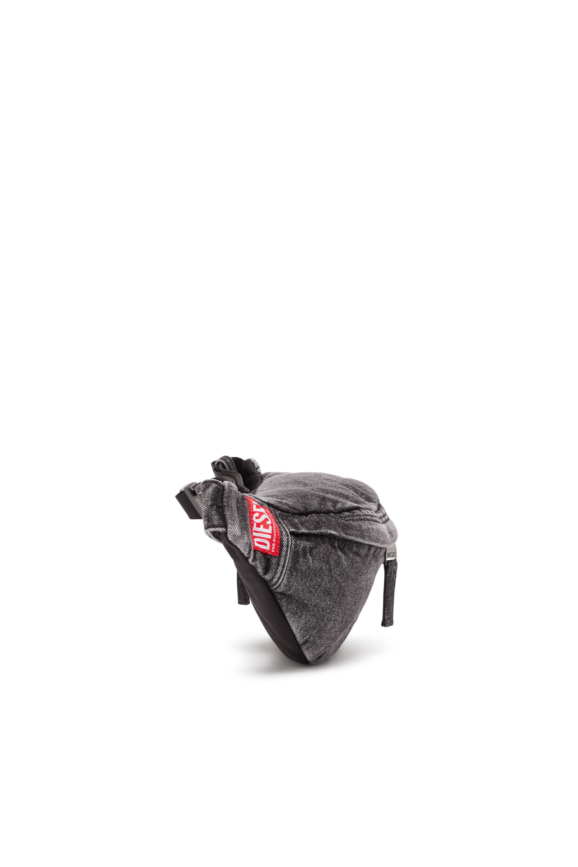 Diesel - RAVE BELTBAG X, Rave Beltbag X - Sac banane en denim délavé Homme in Noir - 4