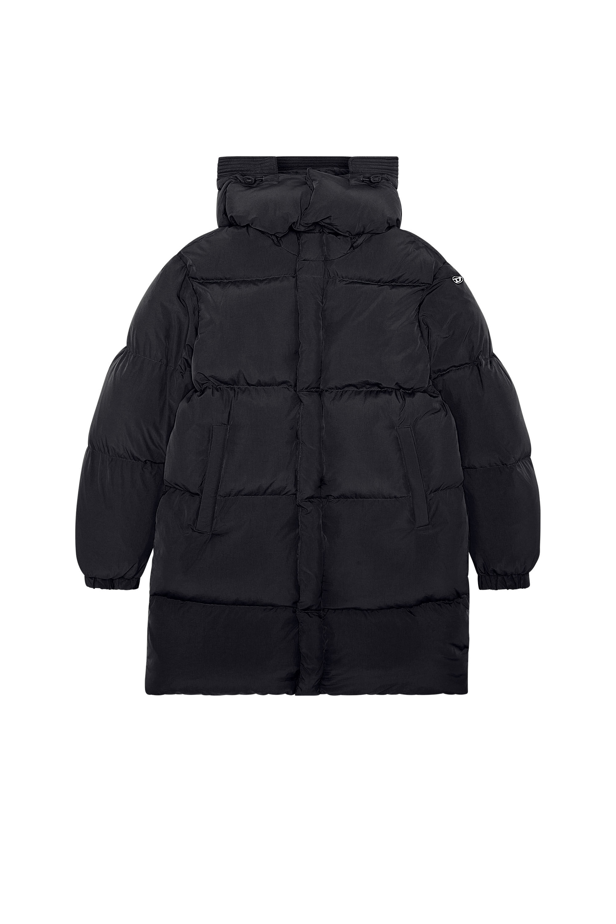 Diesel black puffer jacket clearance