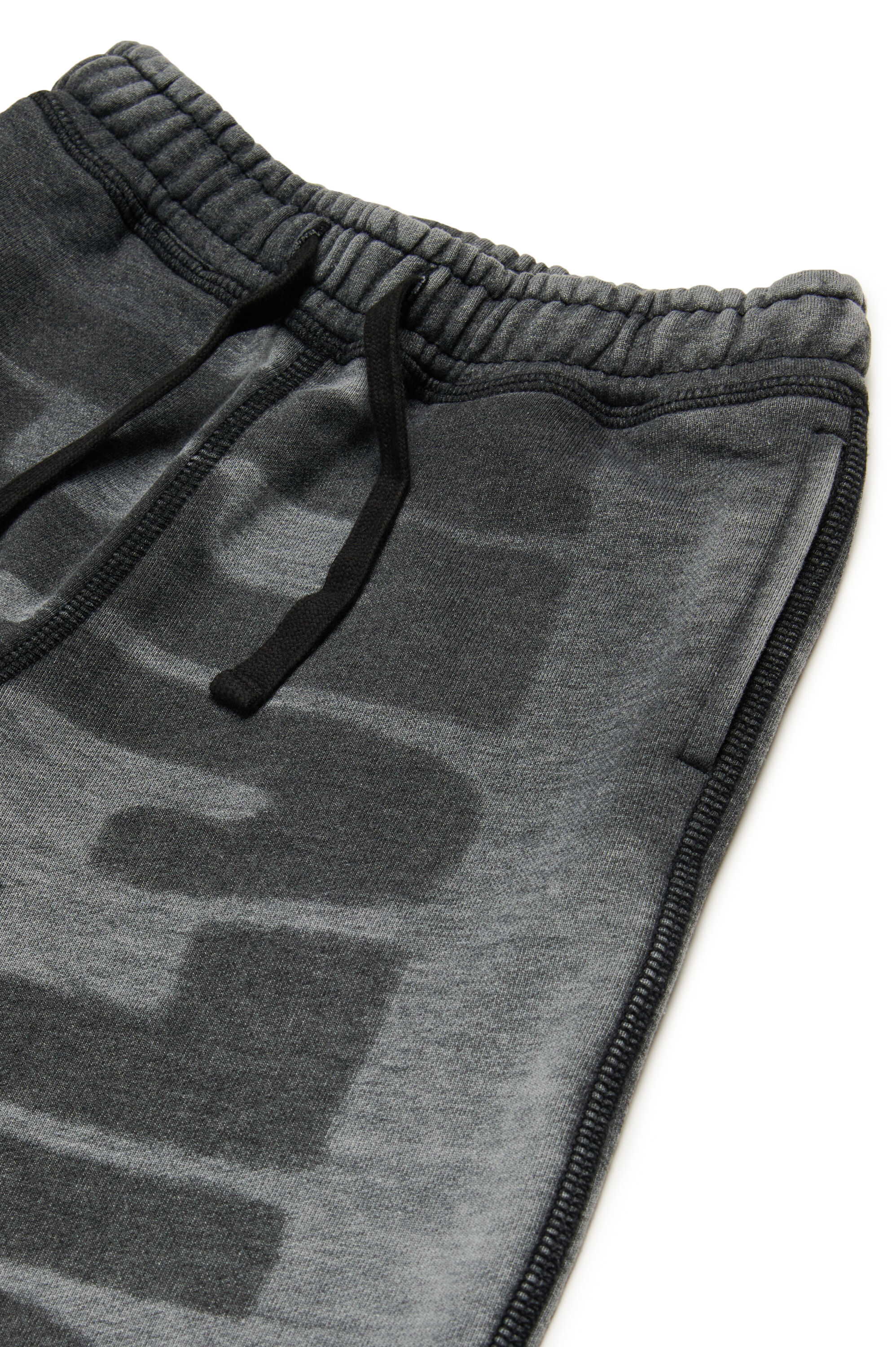 Diesel - PROWN, Short dévoré avec logo Homme in Noir - 3