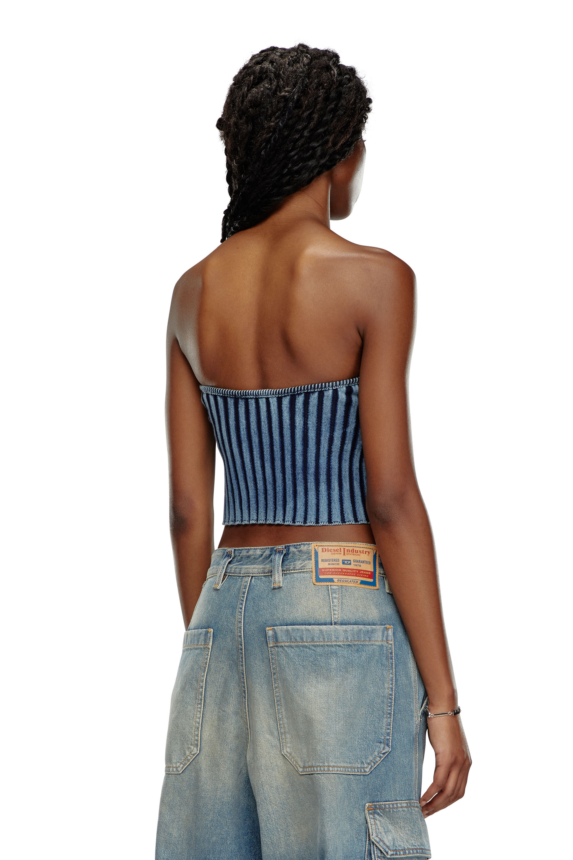 M-CLARKSVILLE Woman: Bandeau Top, cut out, D logo plaque | Diesel