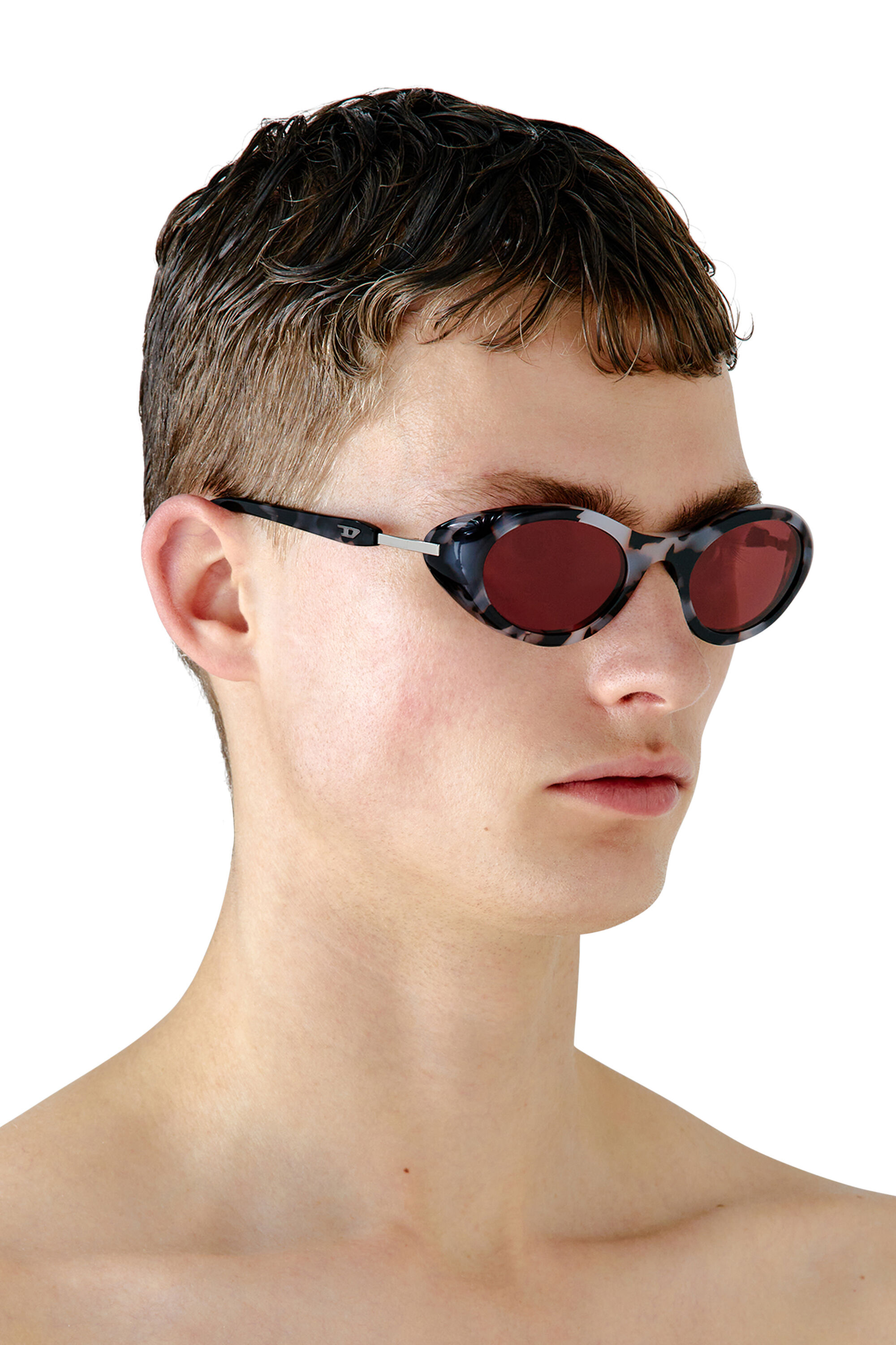 Diesel - 0DL2004, Lunettes de soleil de forme enveloppante Mixte in Polychrome - 4
