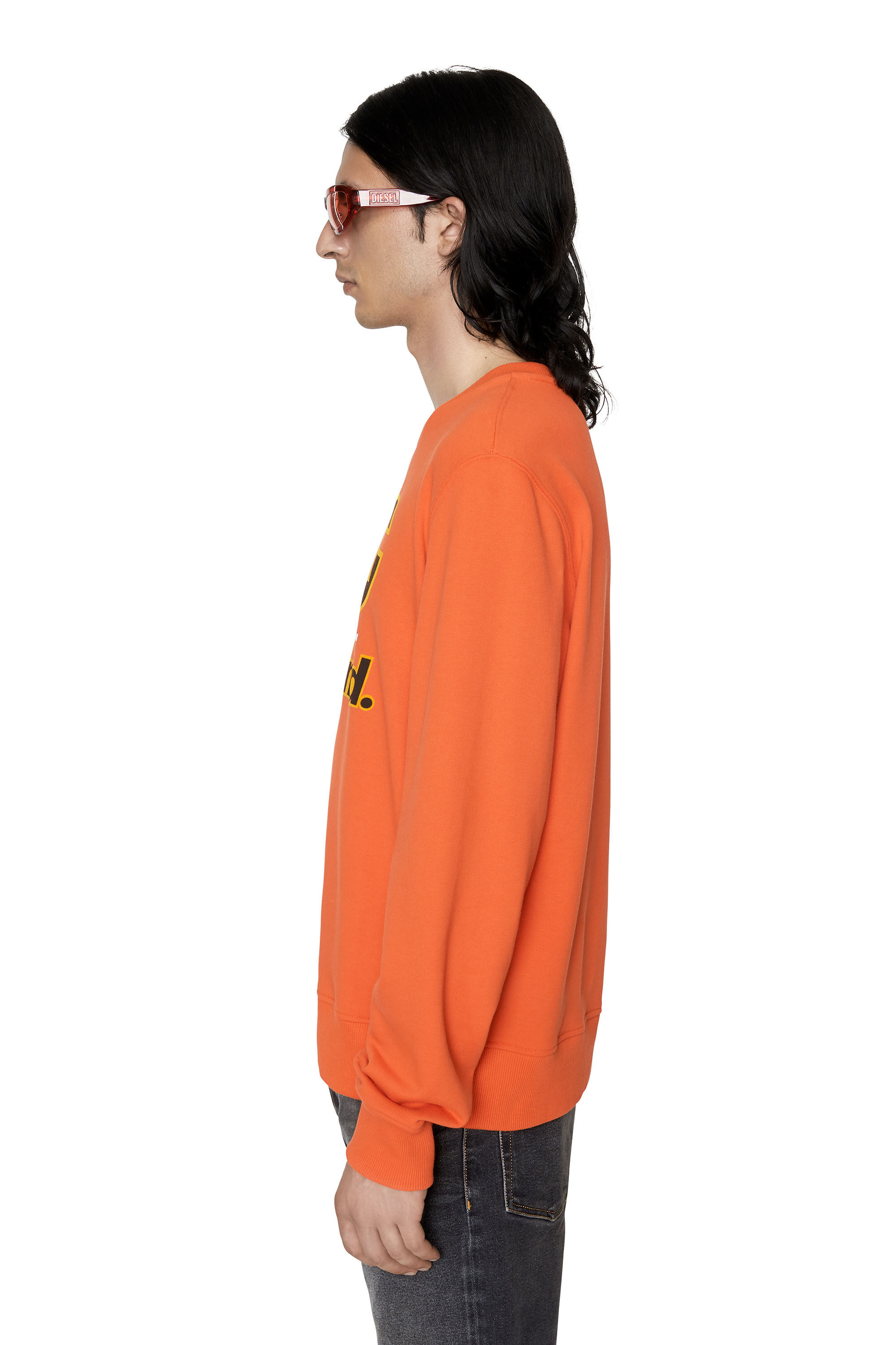 Diesel sweatshirt hot sale orange
