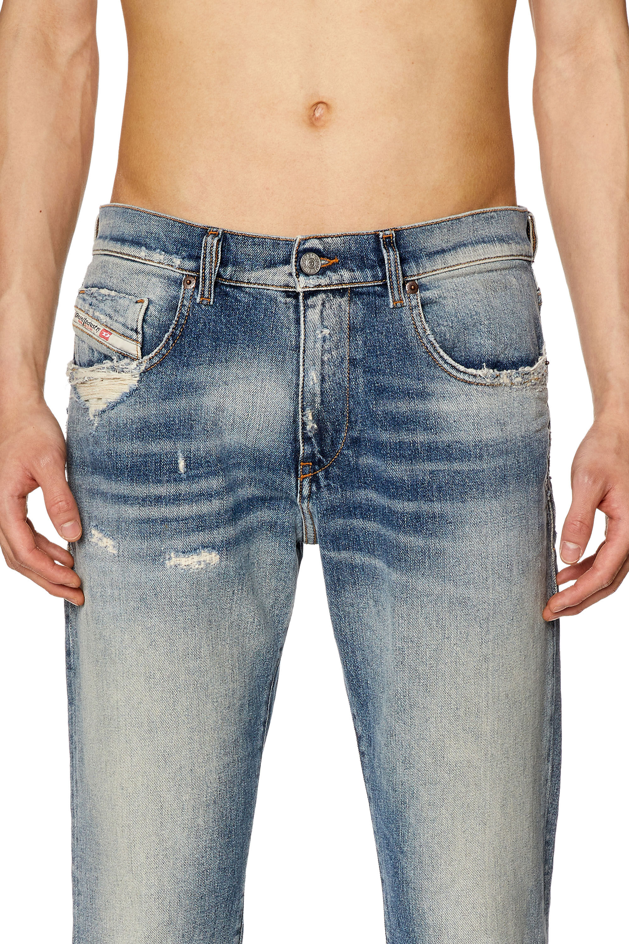 Men s Slim Jeans Light blue Diesel 2019 D Strukt