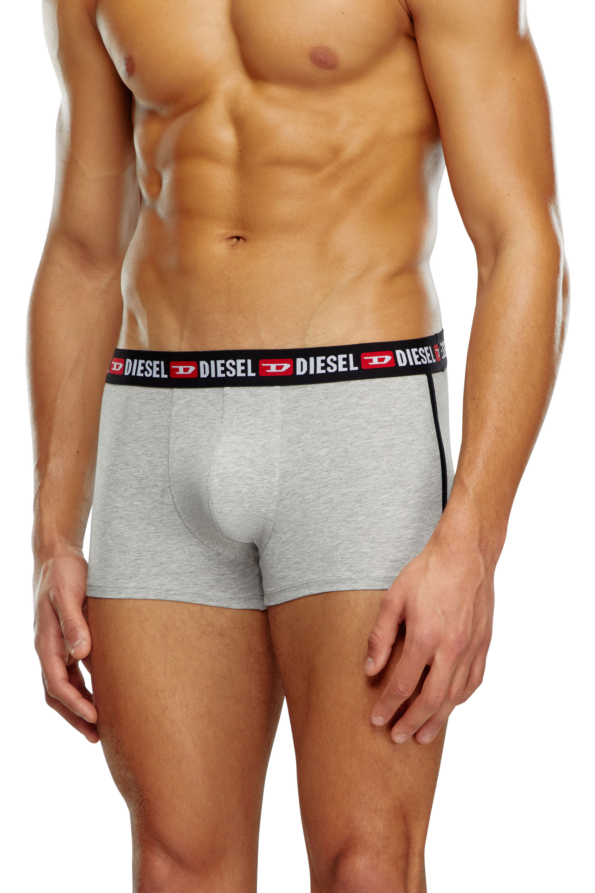 Diesel - UMBX-SHAWNTHREEPACK, Male's Three-pack boxer briefs with side band in Grey/Black - 1