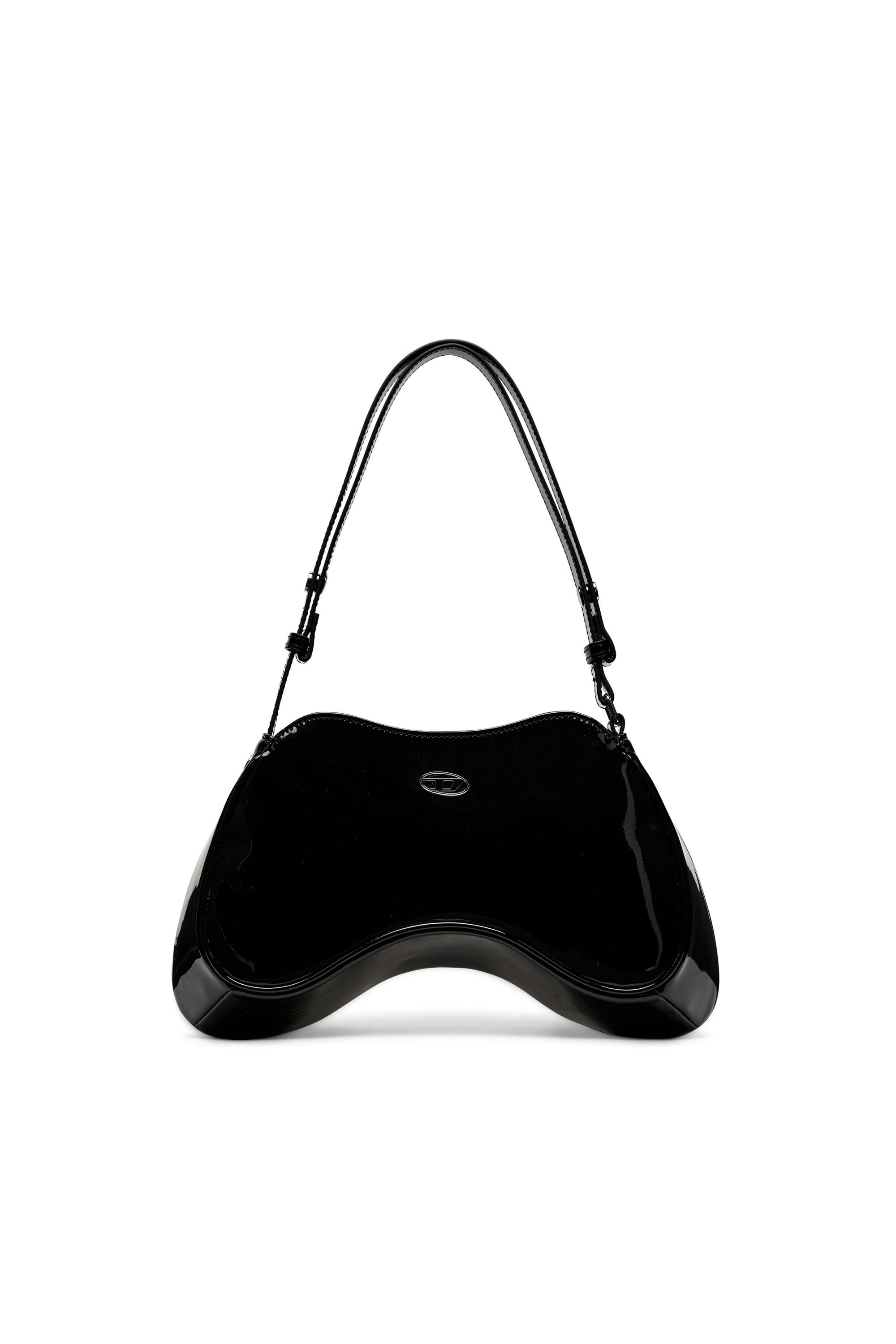 Black leather shoulder purse deals