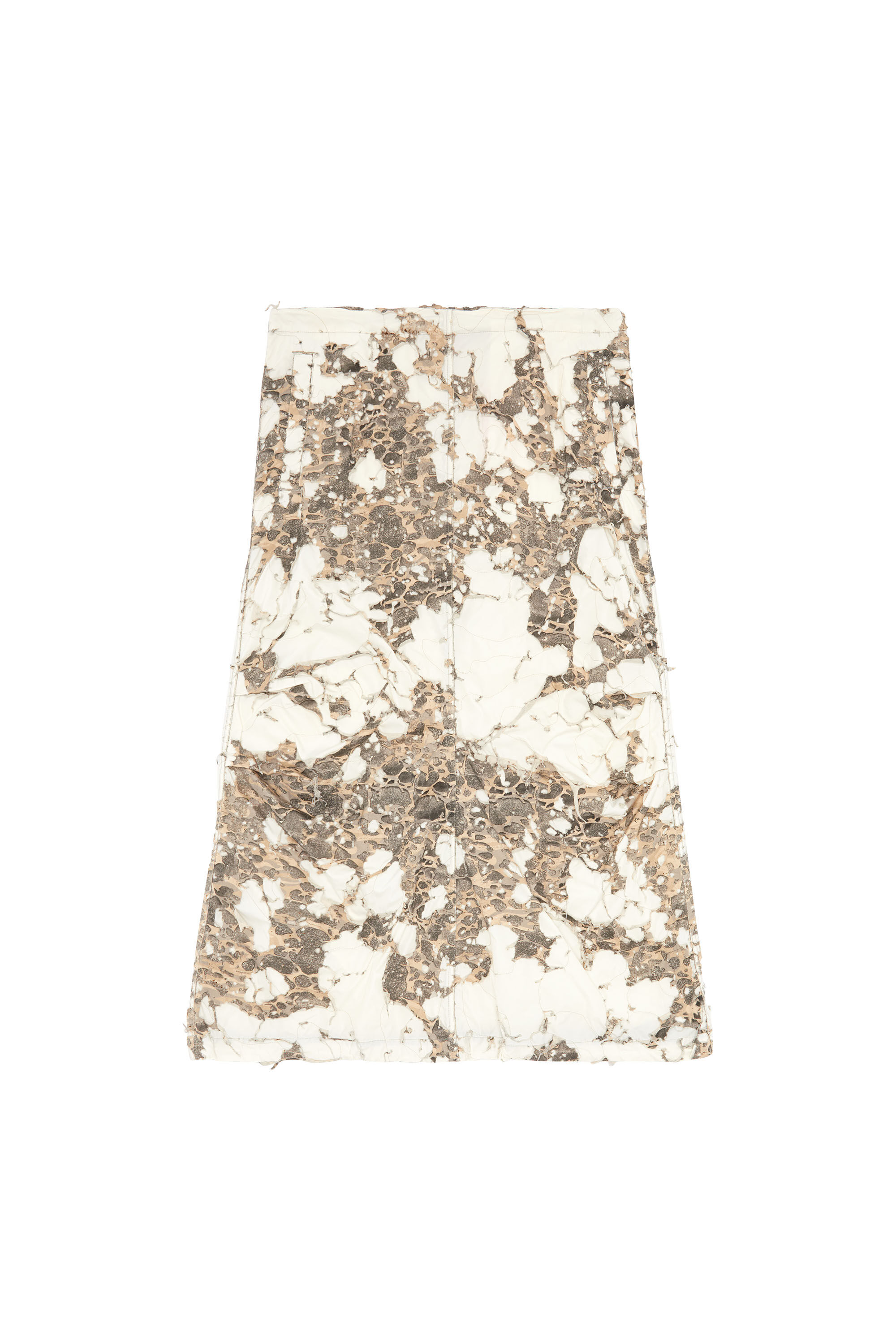 Diesel - O-HOCKYS, Female Long skirt with destroyed camo layer in White - Image 2