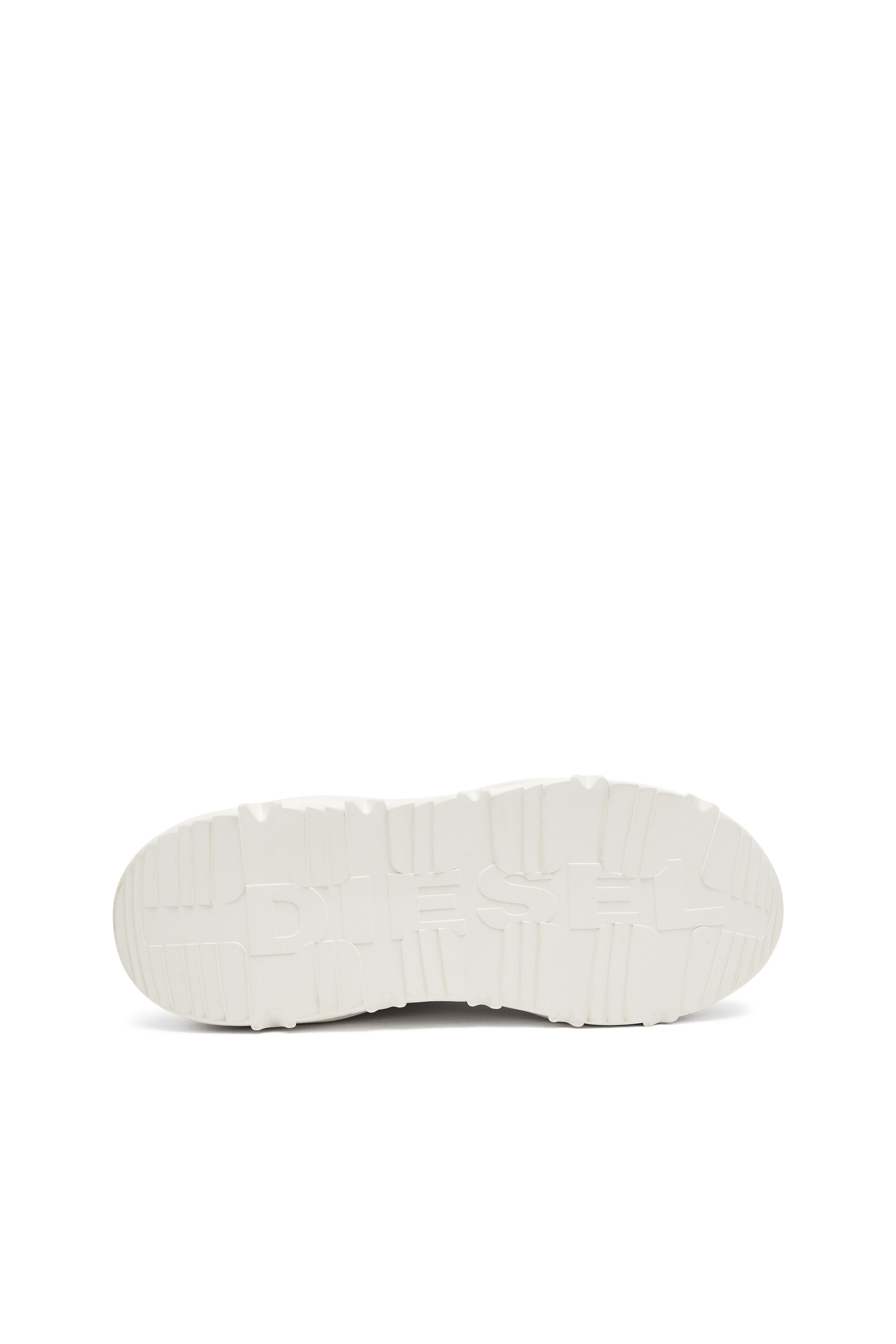 Diesel - S-SAVANNAH W, Female's S-Savannah-Platform sneakers in suede and mesh in White - 5