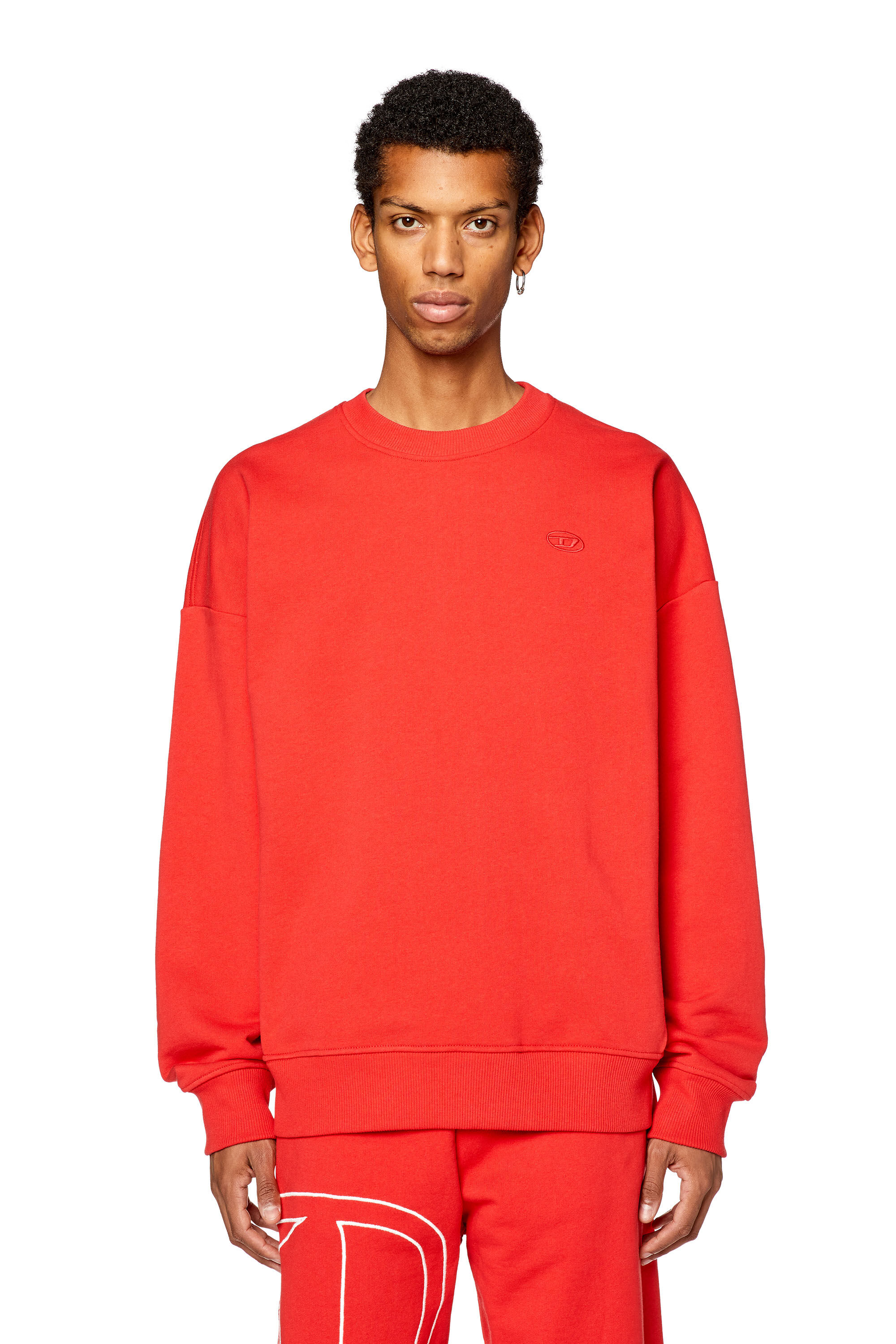 Diesel red sweatshirt outlet