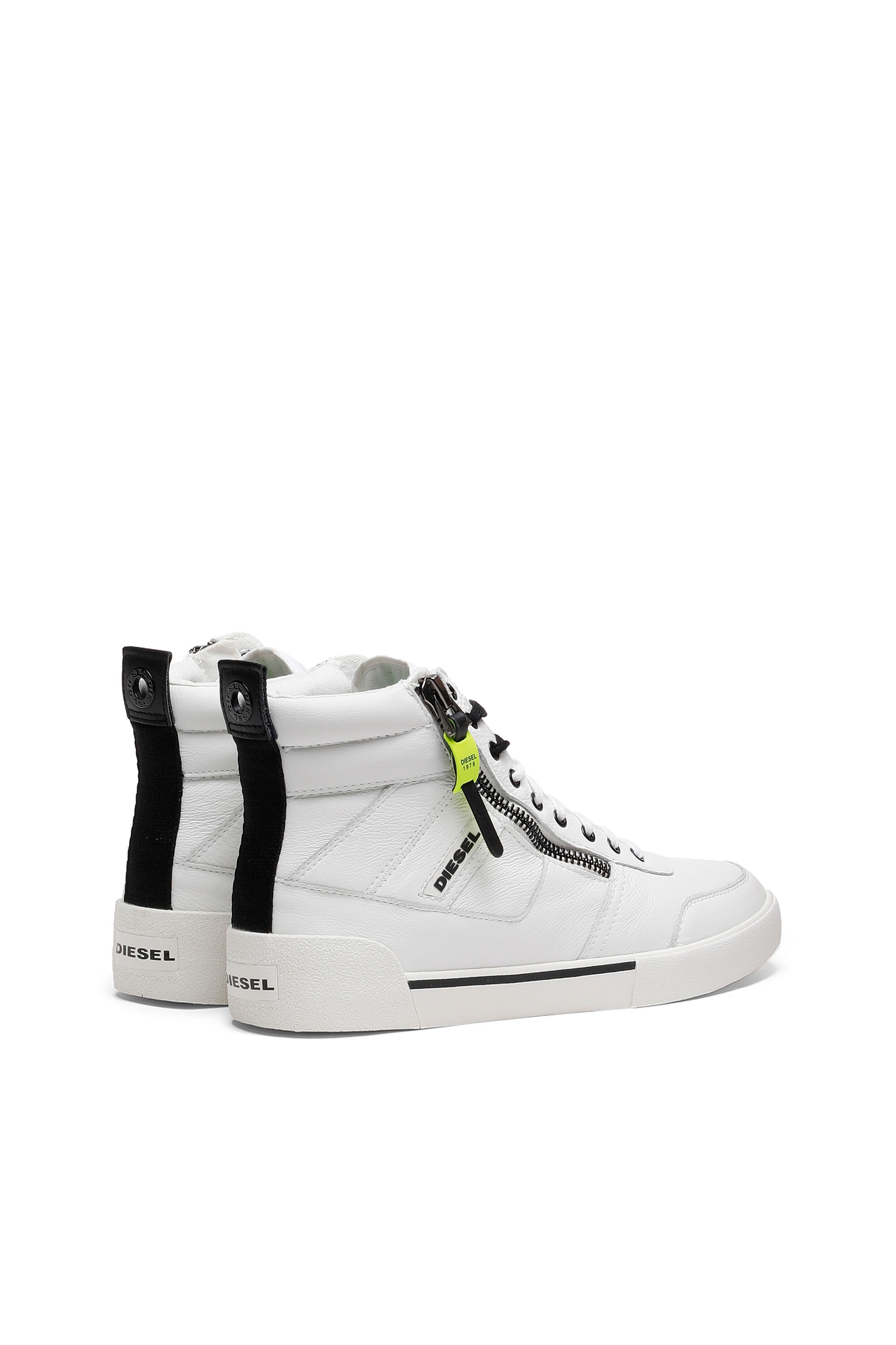S-DVELOWS Man: High-top sneakers in panelled suede