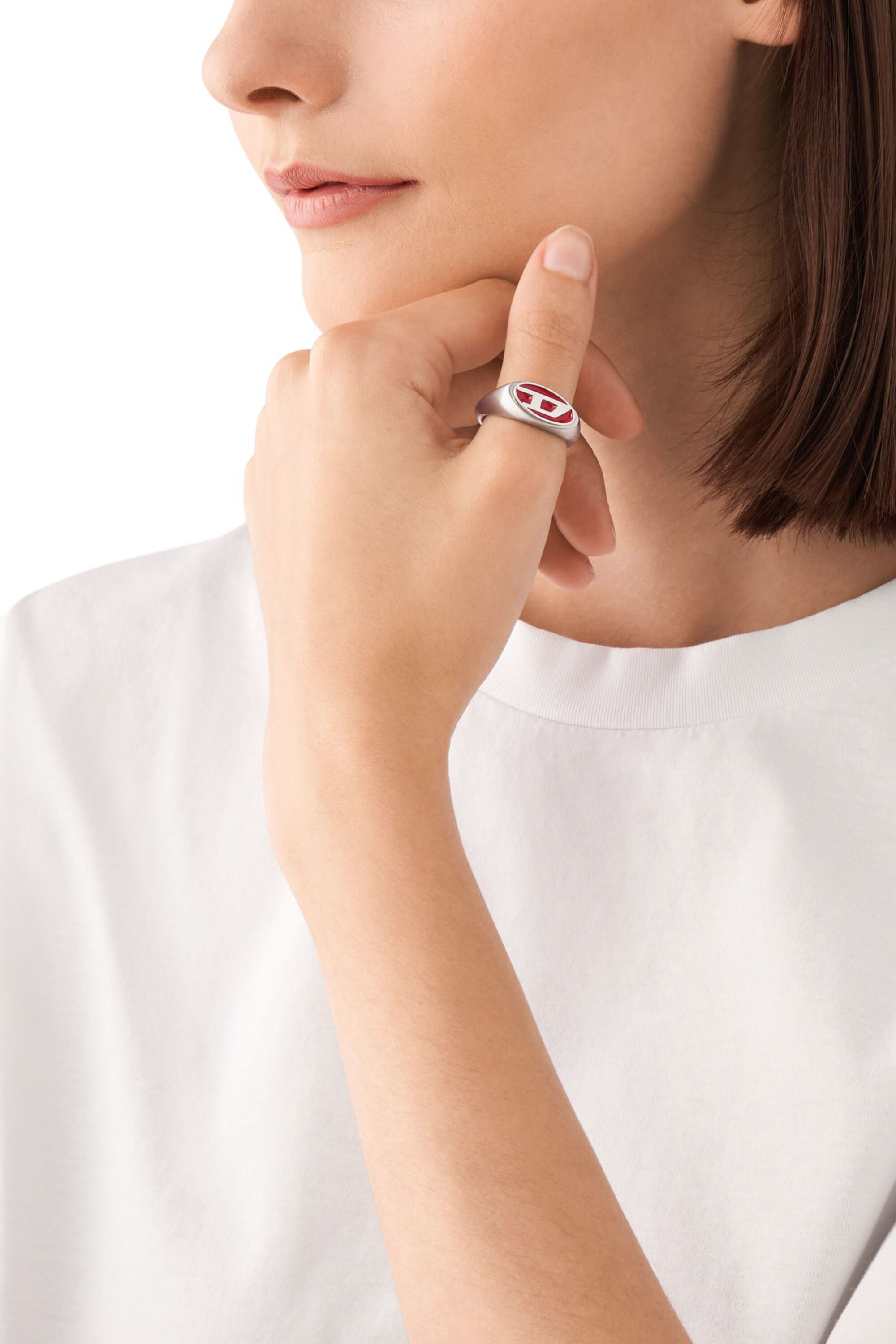 Diesel - DX1444, Bague en acier inoxydable Mixte in Gris argenté - 3