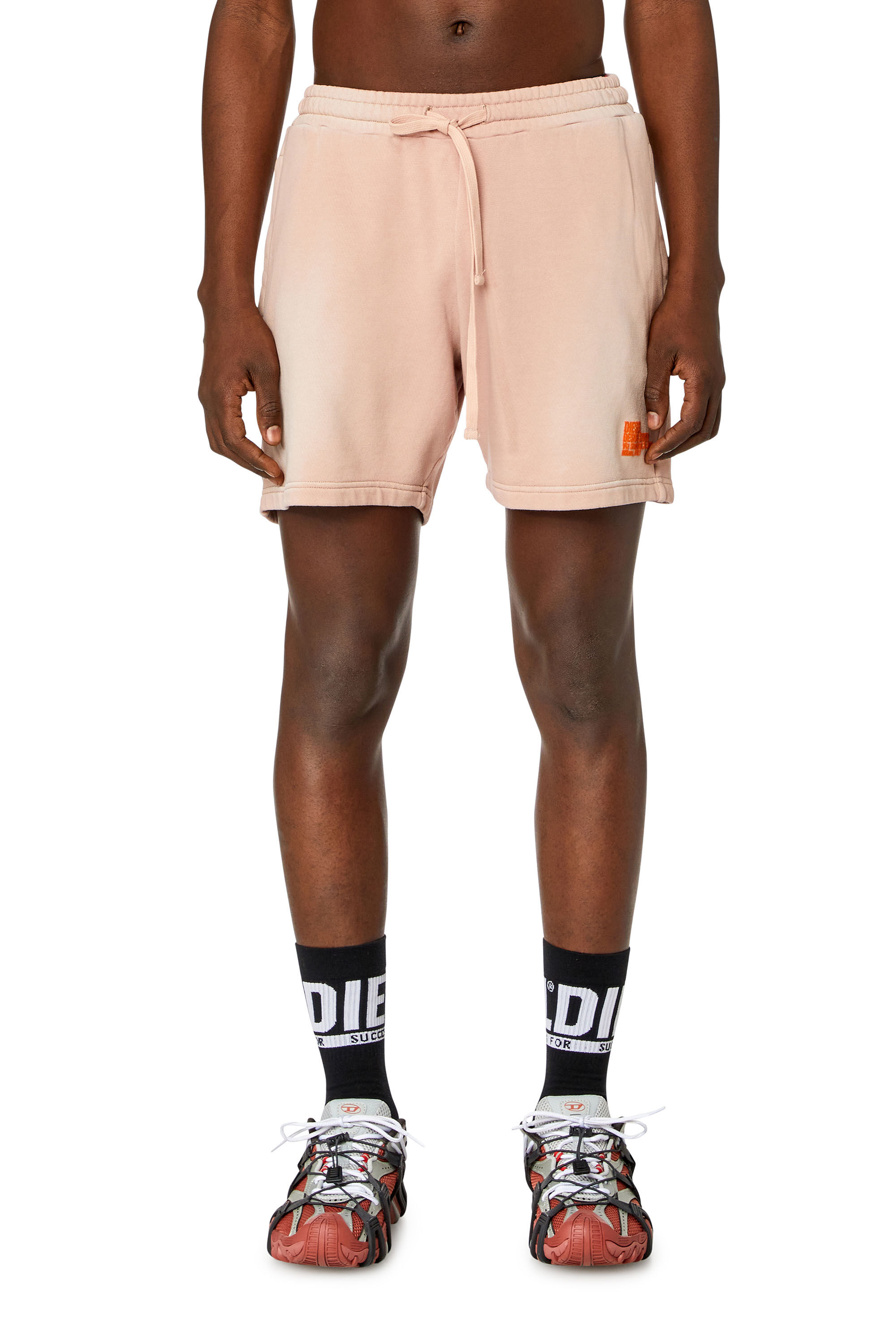 Diesel - P-STELT-N1, Male's Sweat shorts with sun-faded effect in Pink - 2