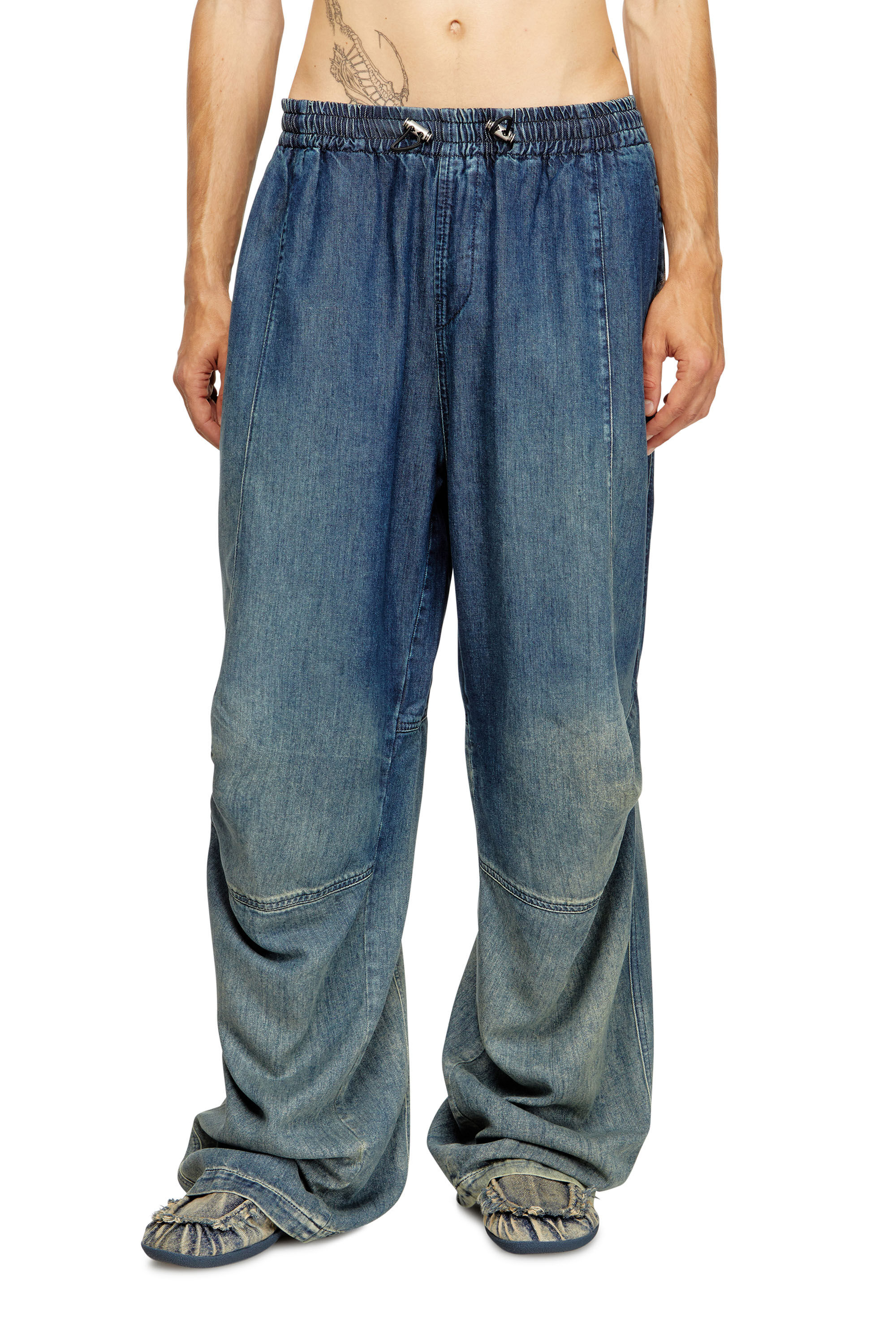 Diesel - Male's Relaxed Jeans D-Pari 068TC, Dark Blue - 3