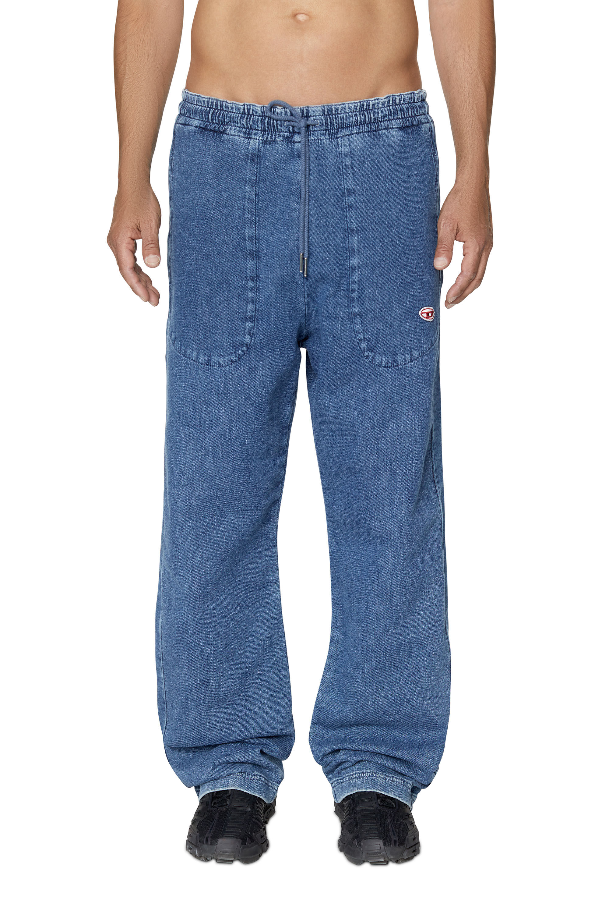 D-MARTIANS TRACK DENIM Man: Straight medium blue Jeans | Diesel