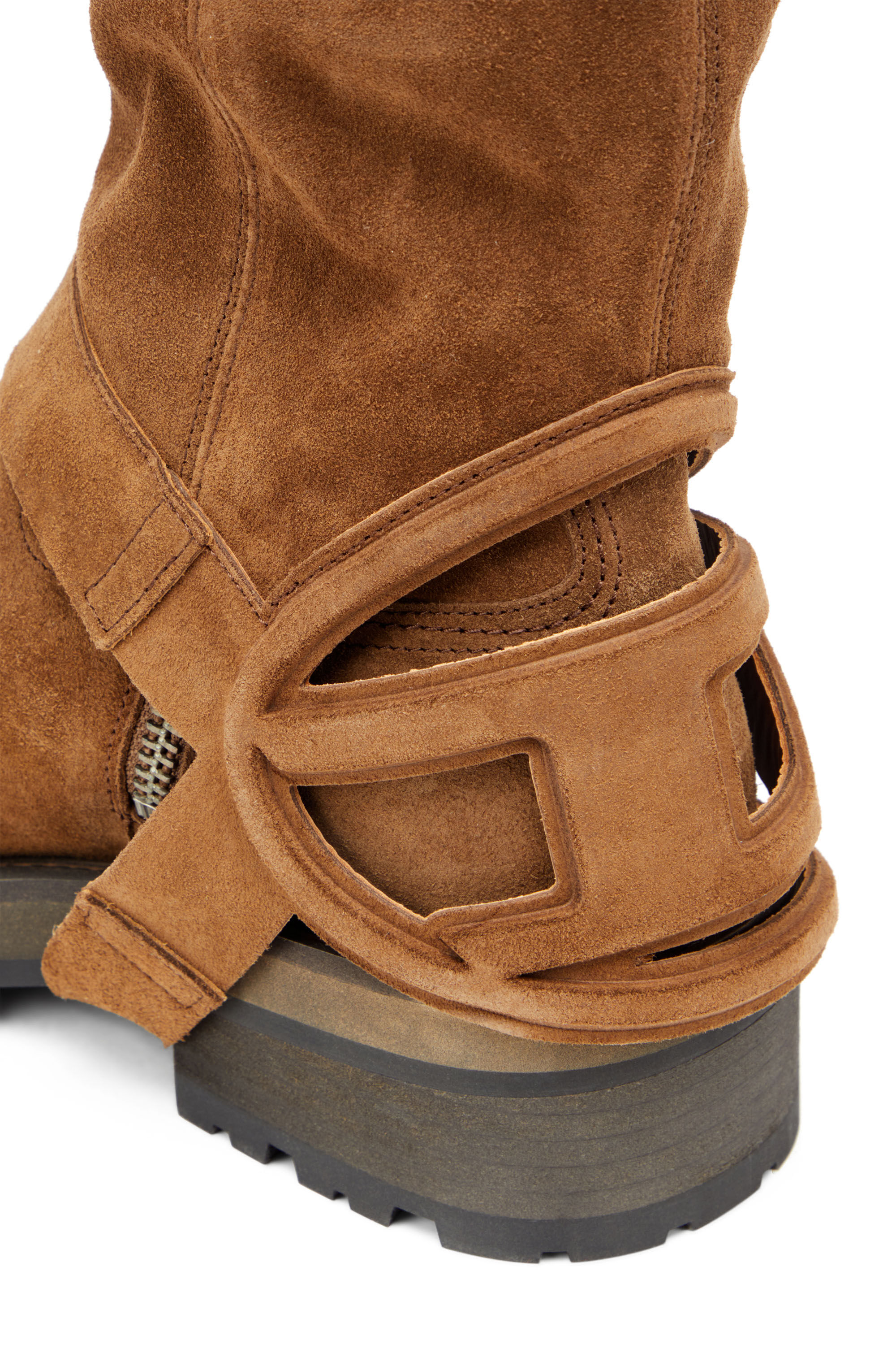 Diesel - D-TEXAN 2IN1 CH, Female's D-Texan-High and low Texan biker boot in Brown - 6