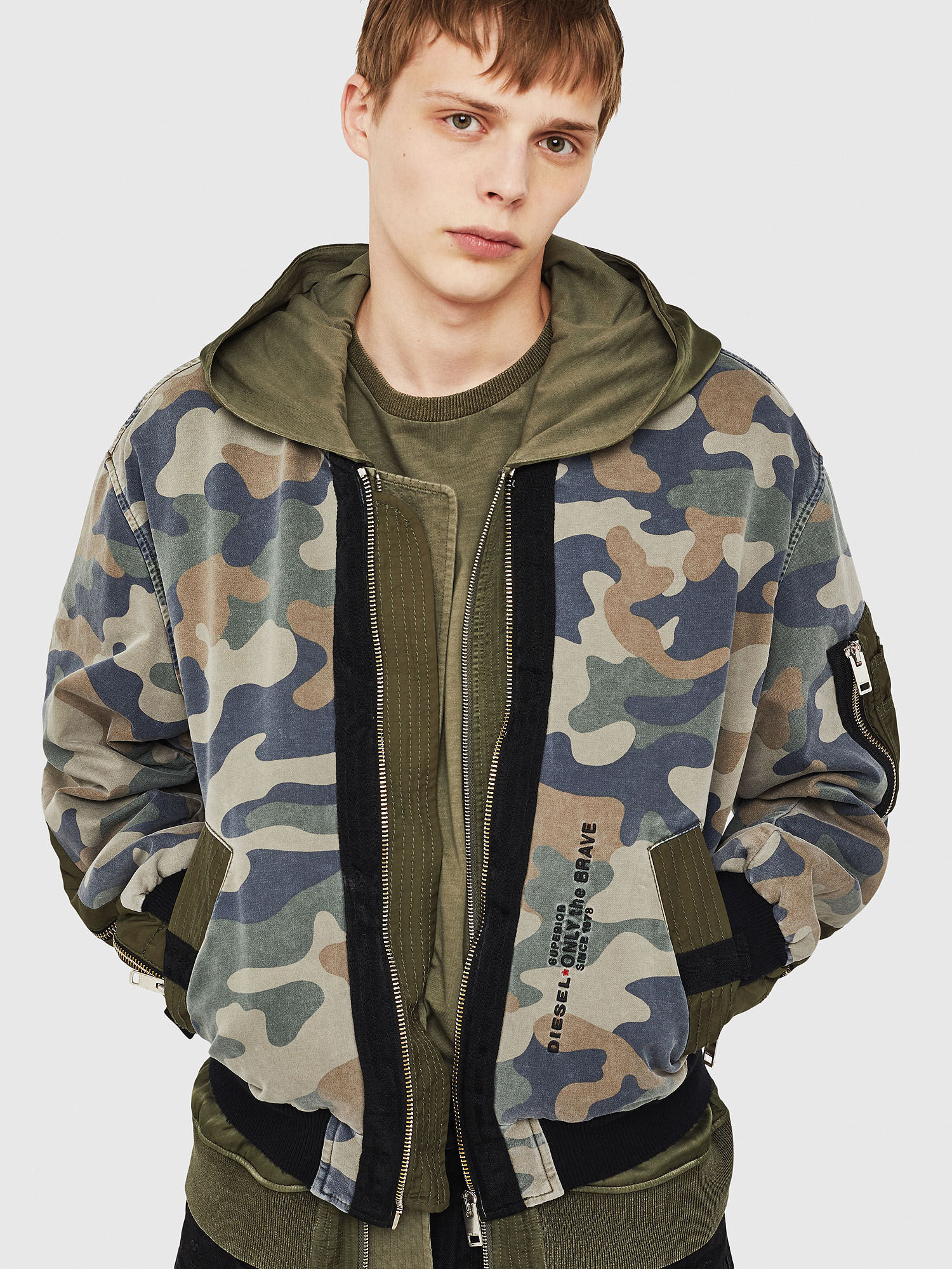 Diesel camouflage outlet jacket