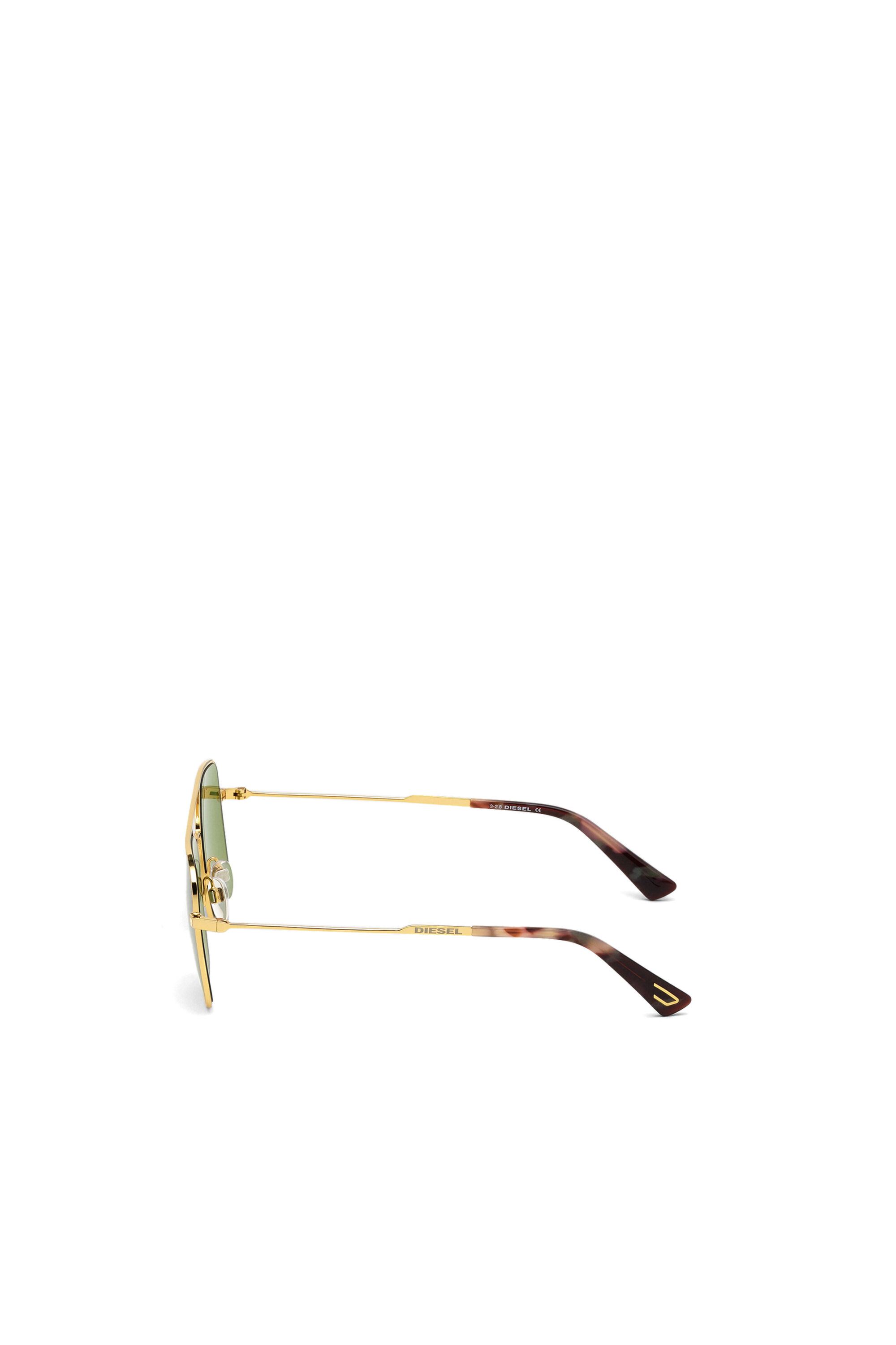 Diesel - DL0302, Unisex's Sunglasses in metal in Gold - 4