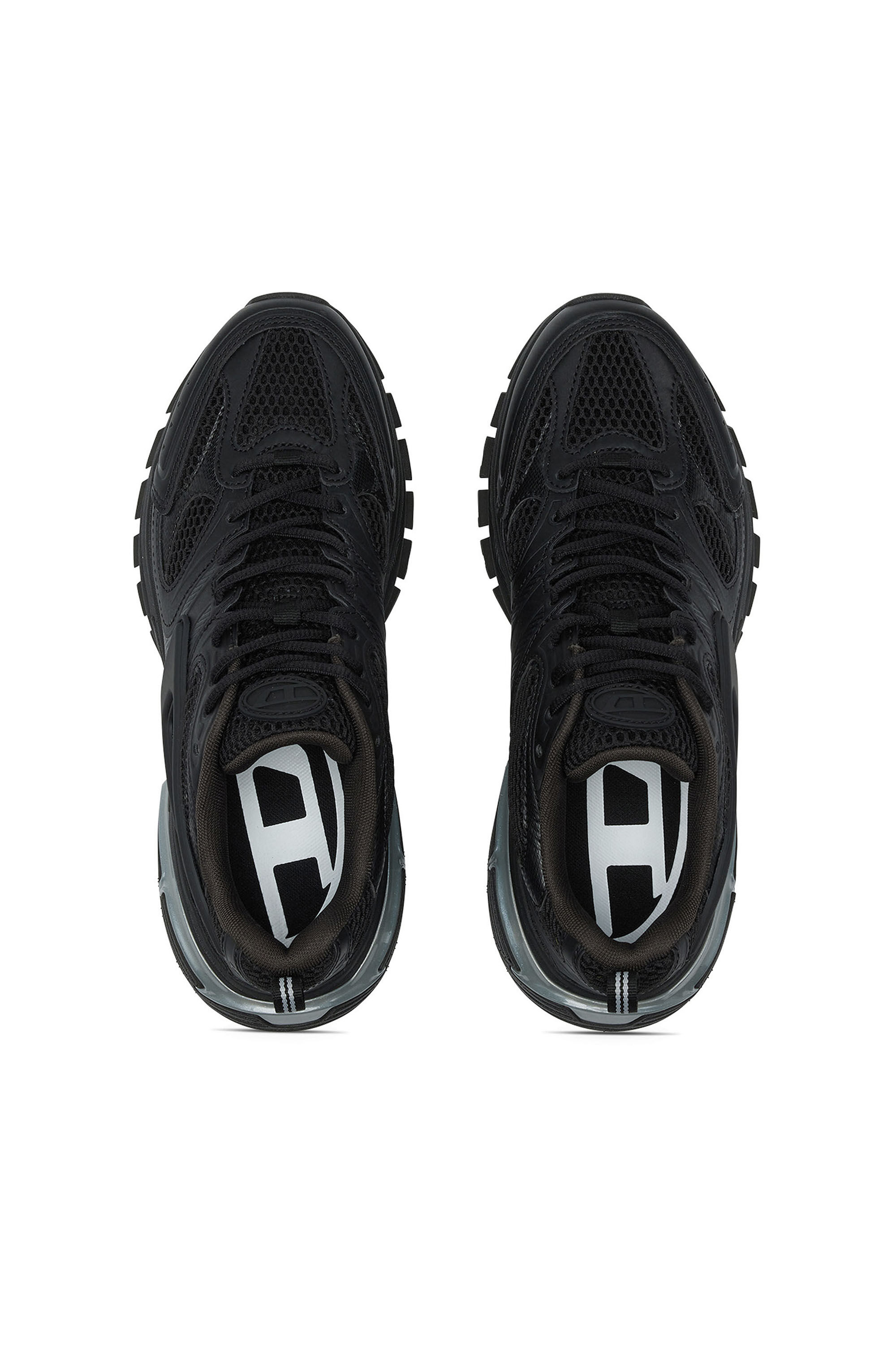 Diesel - S-SERENDIPITY PRO-X1, Male's S-Serendipity-Monochrome sneakers in mesh and PU in Black - 4