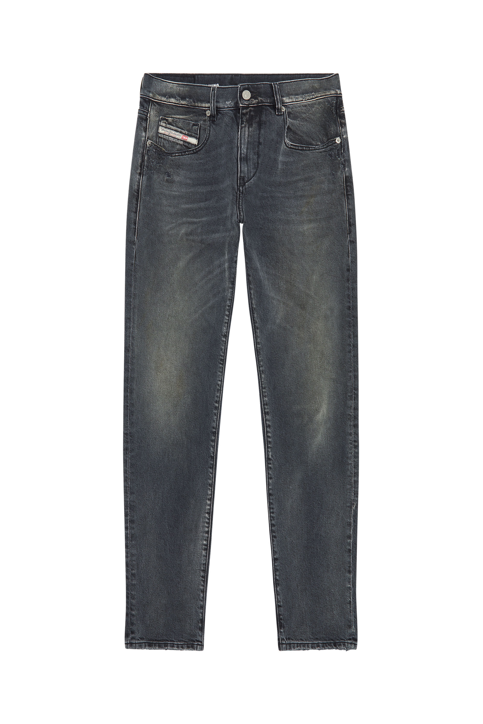 Diesel - Slim Jeans 2019 D-Strukt 09F18, Black/Dark Grey - Image 2