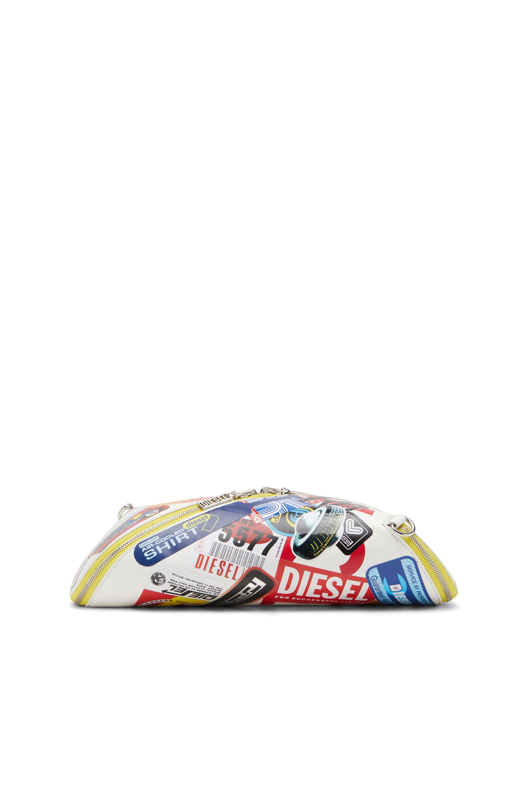 STICKER CLUTCH Woman Fashion Show sticker clutch Diesel