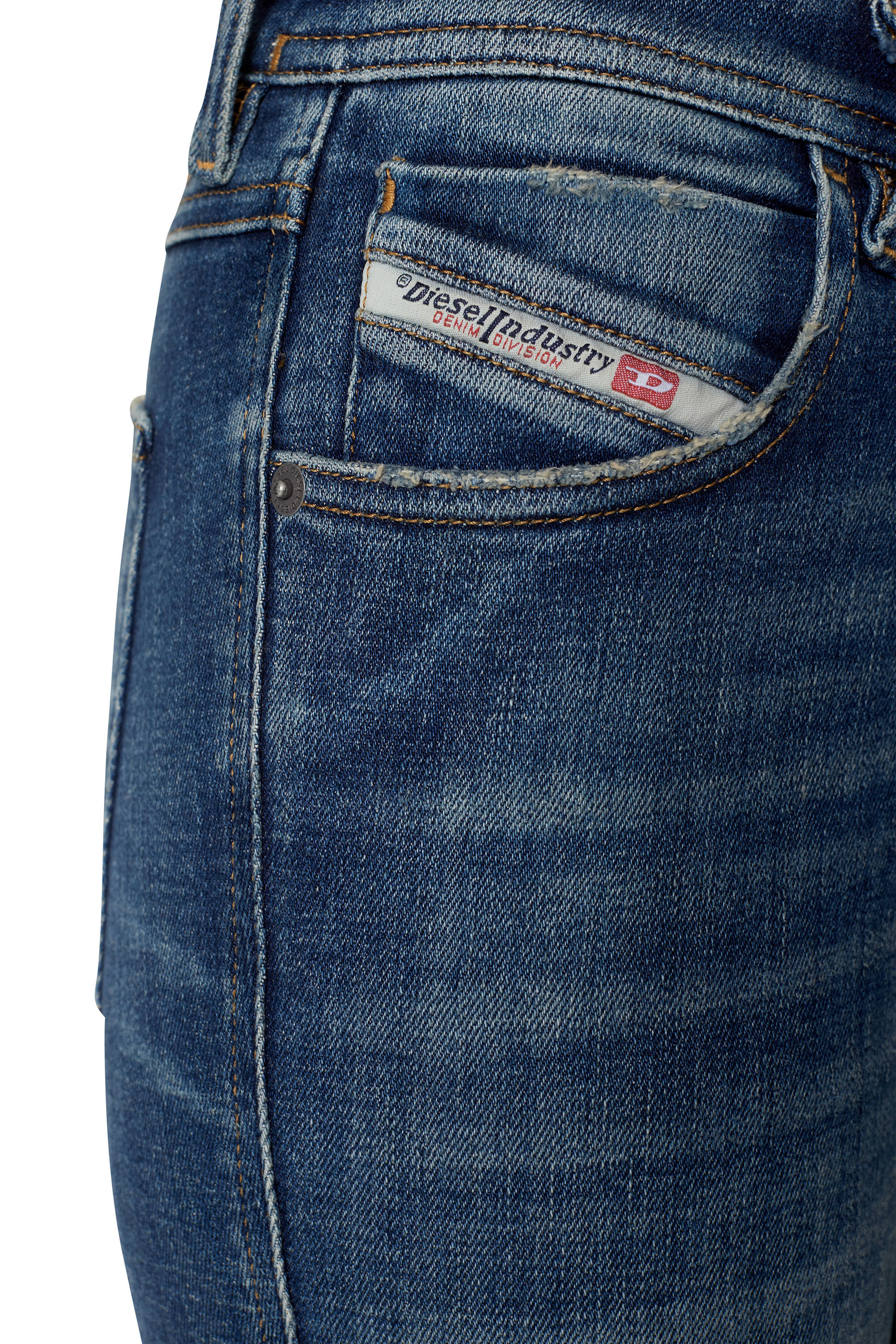 Diesel - 2015 Babhila 09D99 Skinny Jeans, Bleu moyen - Image 4