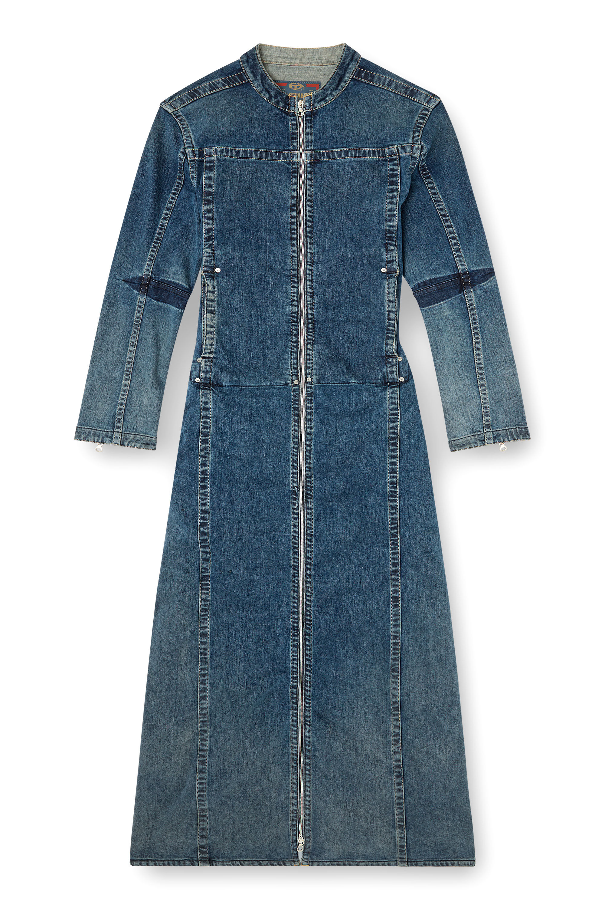 Diesel - D-JORGE-RE-FSG, Male's Extreme coat in Rehab denim in Medium Blue - 2