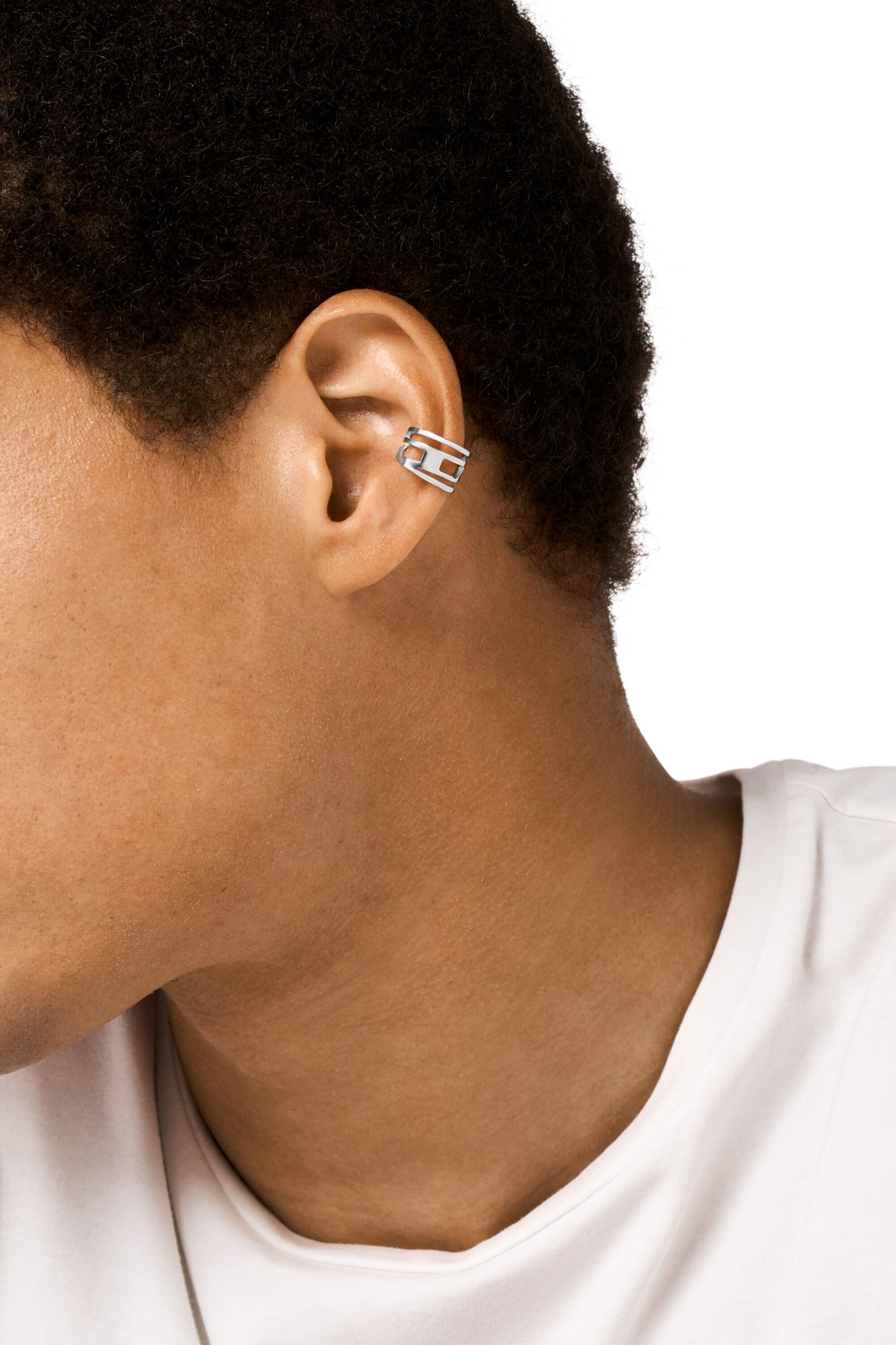 Women s Stainless Steel Ear Cuff Silver Diesel