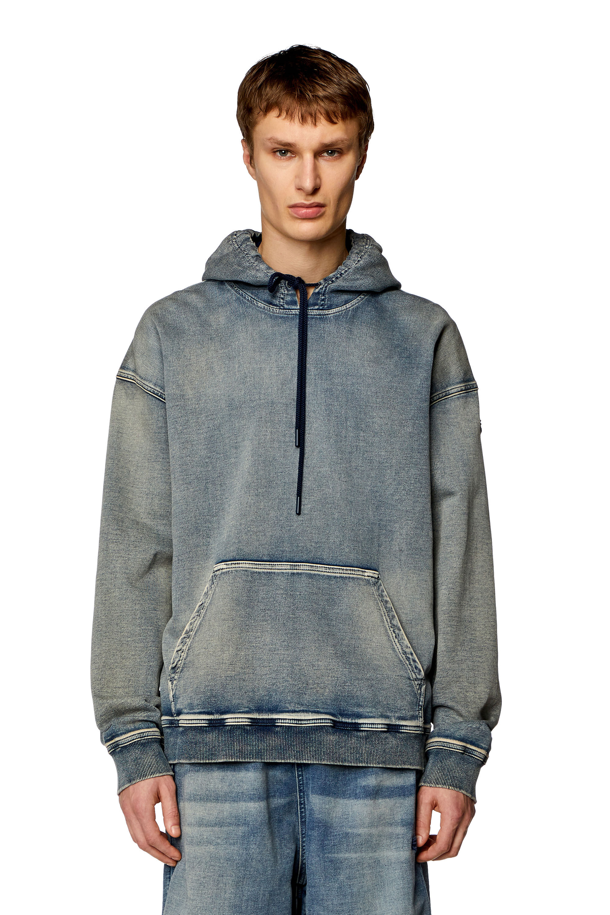 Mens denim sweatshirt shop