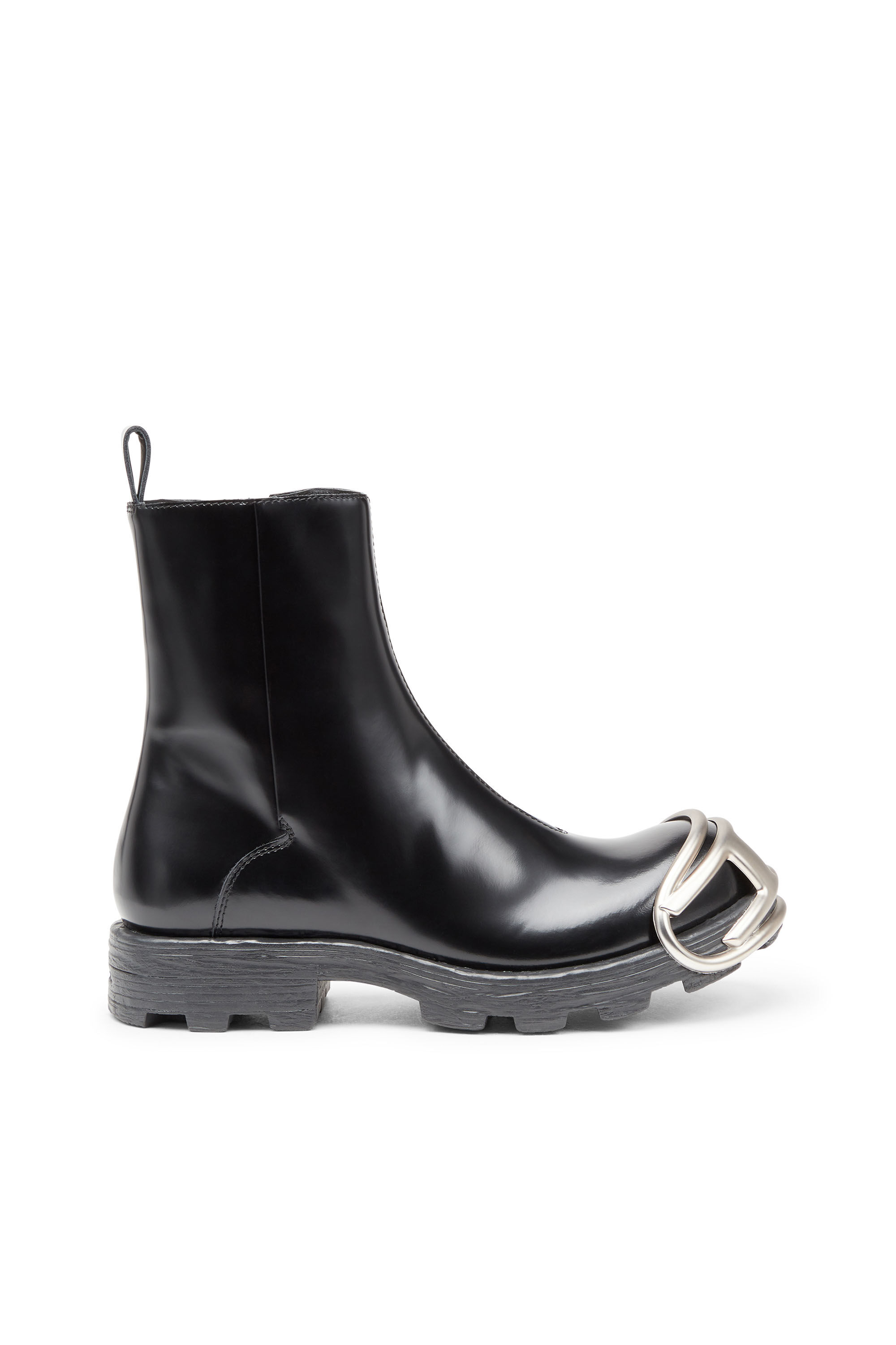 Men s D Hammer Bt Zip D Leather Chelsea boots with Oval D toe