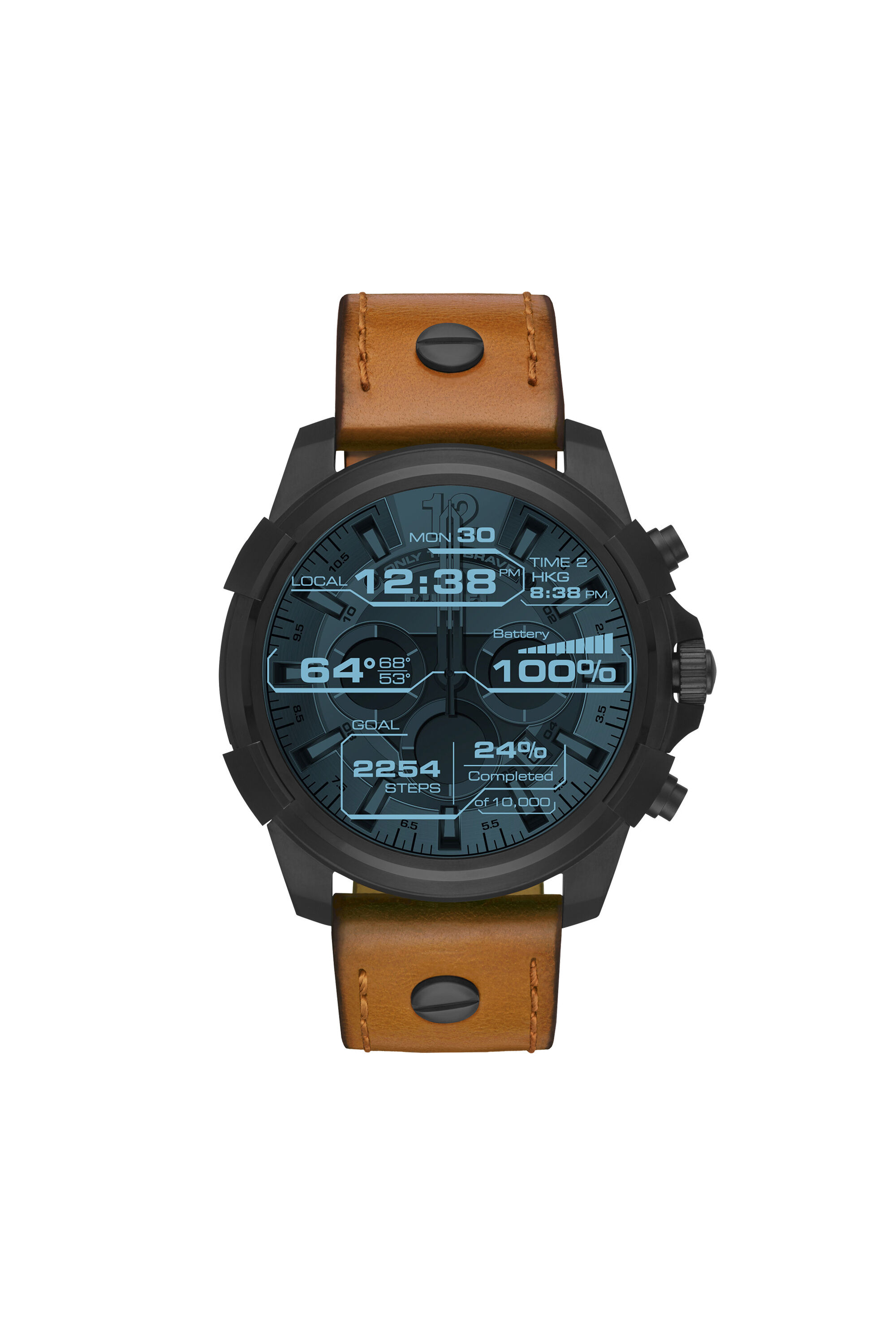 Diesel - DT2002, Male's Brown smartwatch with touchscreen , 48 mm in Brown - 4