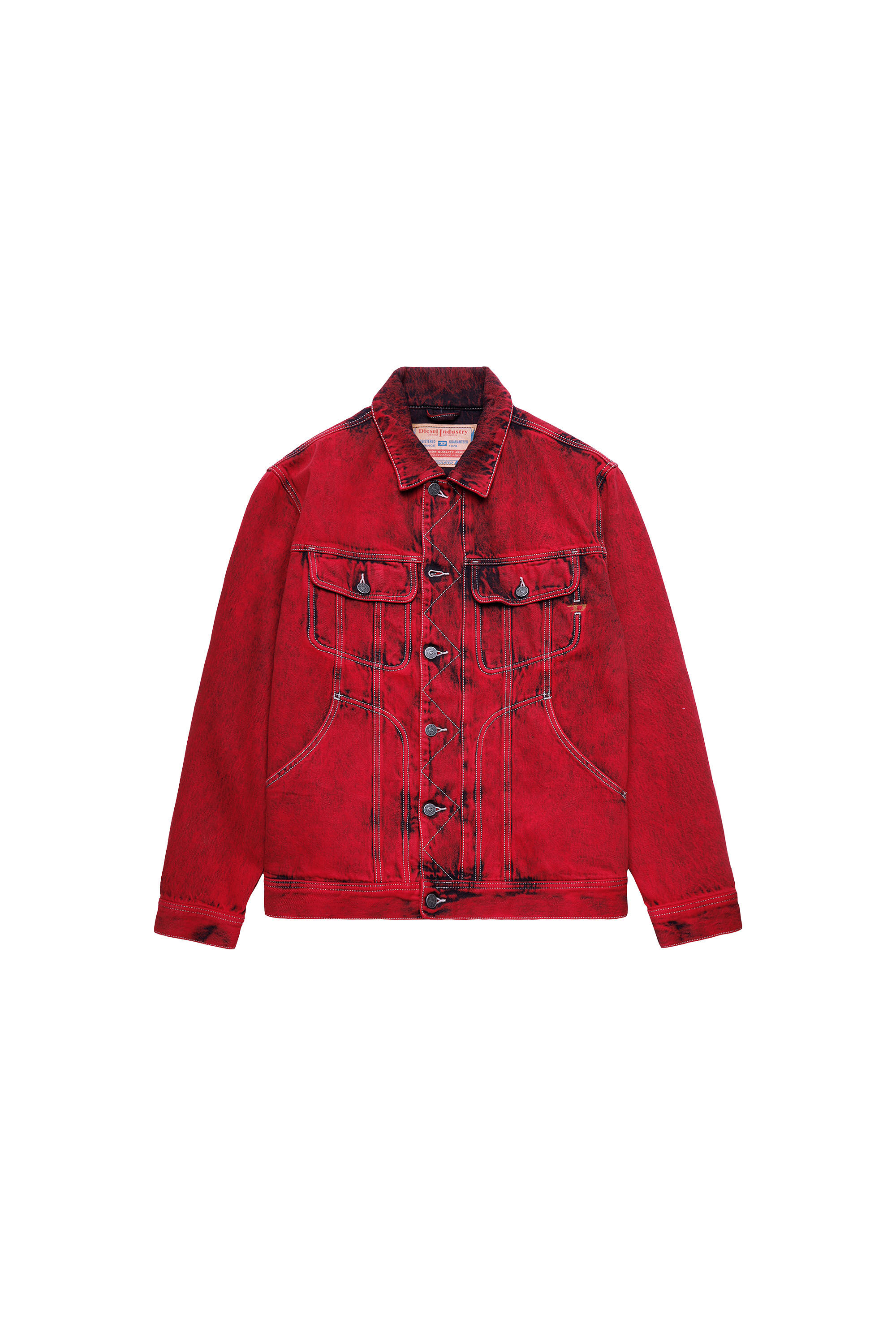 Off white hotsell red denim jacket