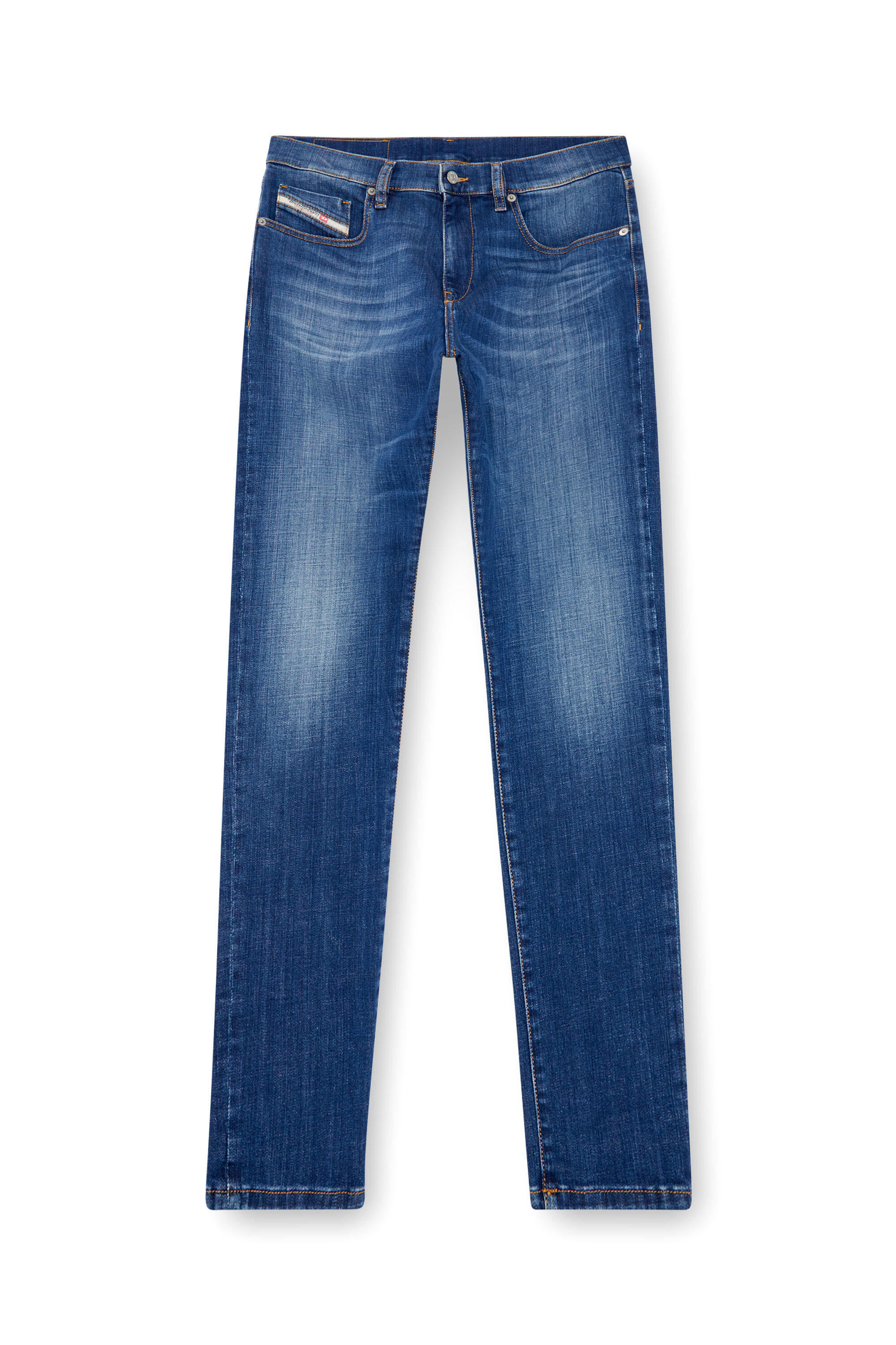 Diesel - Male Slim Jeans 2019 D-Strukt 09K04, Medium Blue - Image 2