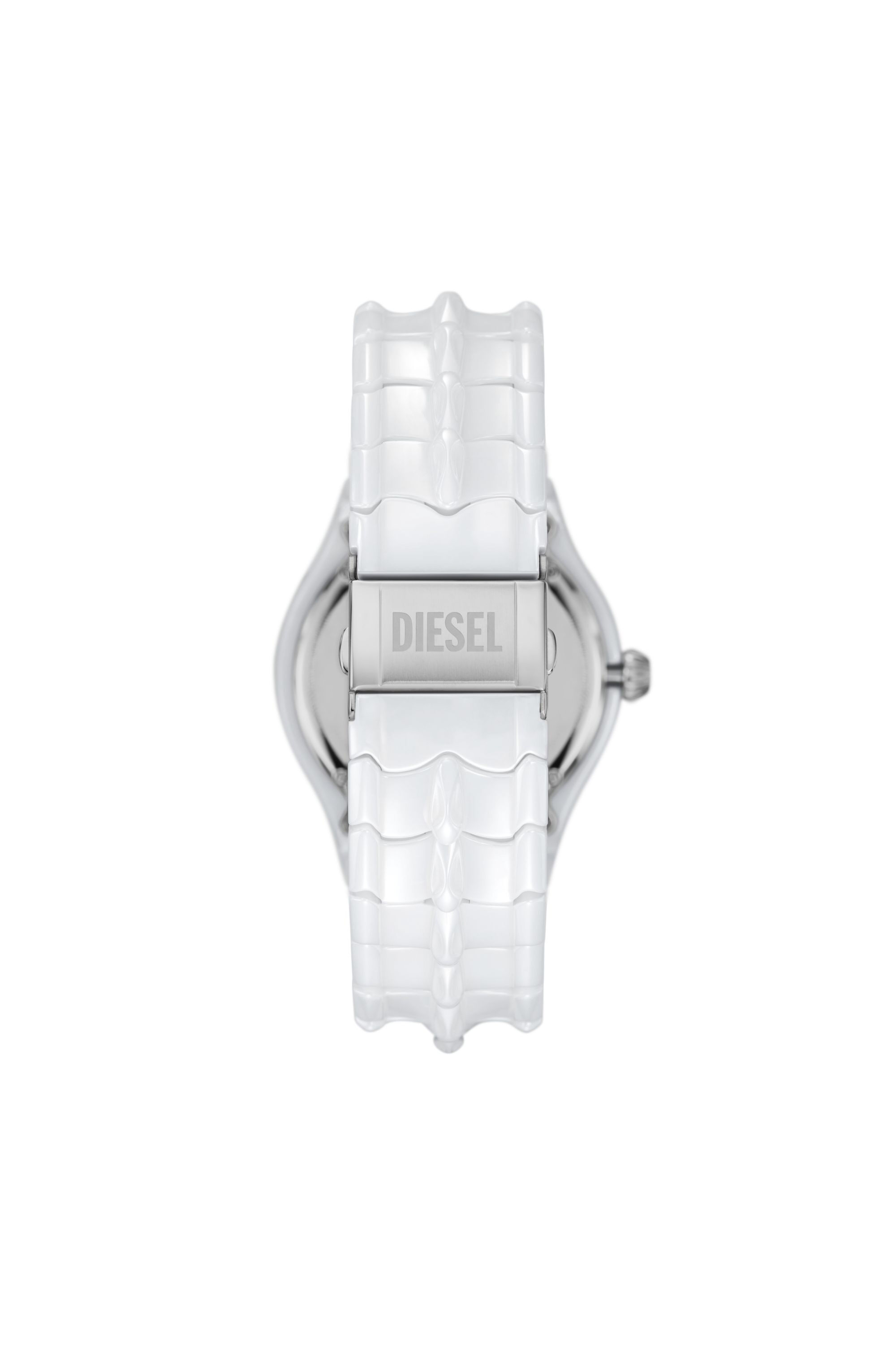 Diesel - DZ2197, Male Vert three-hand date white ceramic watch in White - Image 2