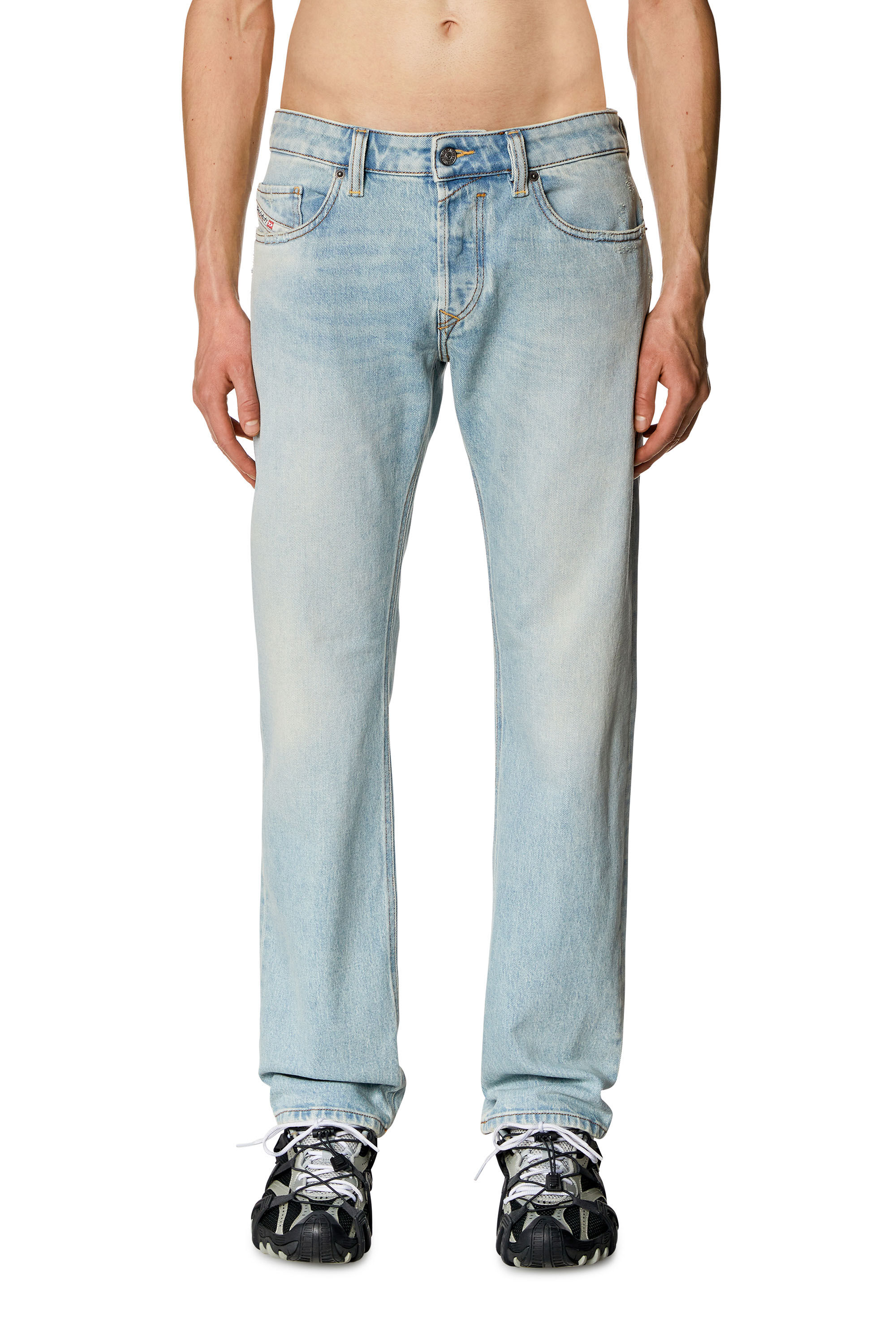 Diesel - Straight Jeans Safado 09H41, Bleu Clair - Image 3