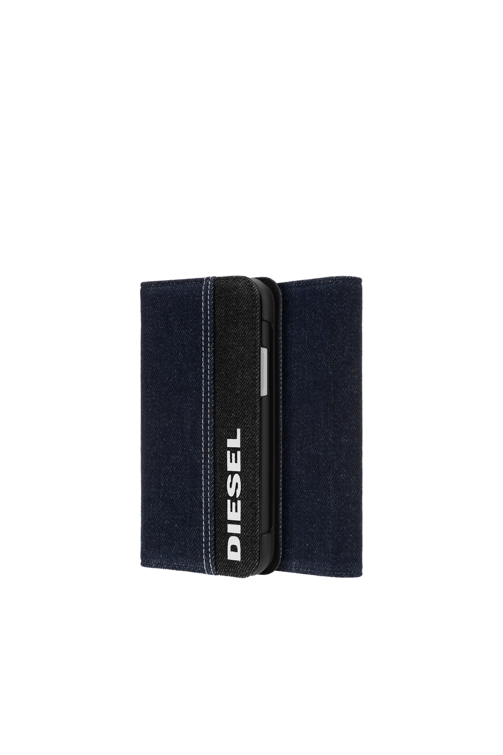 Diesel - DIPH-037-DENVL, Unisex's 2-in-1 folio case for iPhone 11 Pro in Blue Jeans - 1
