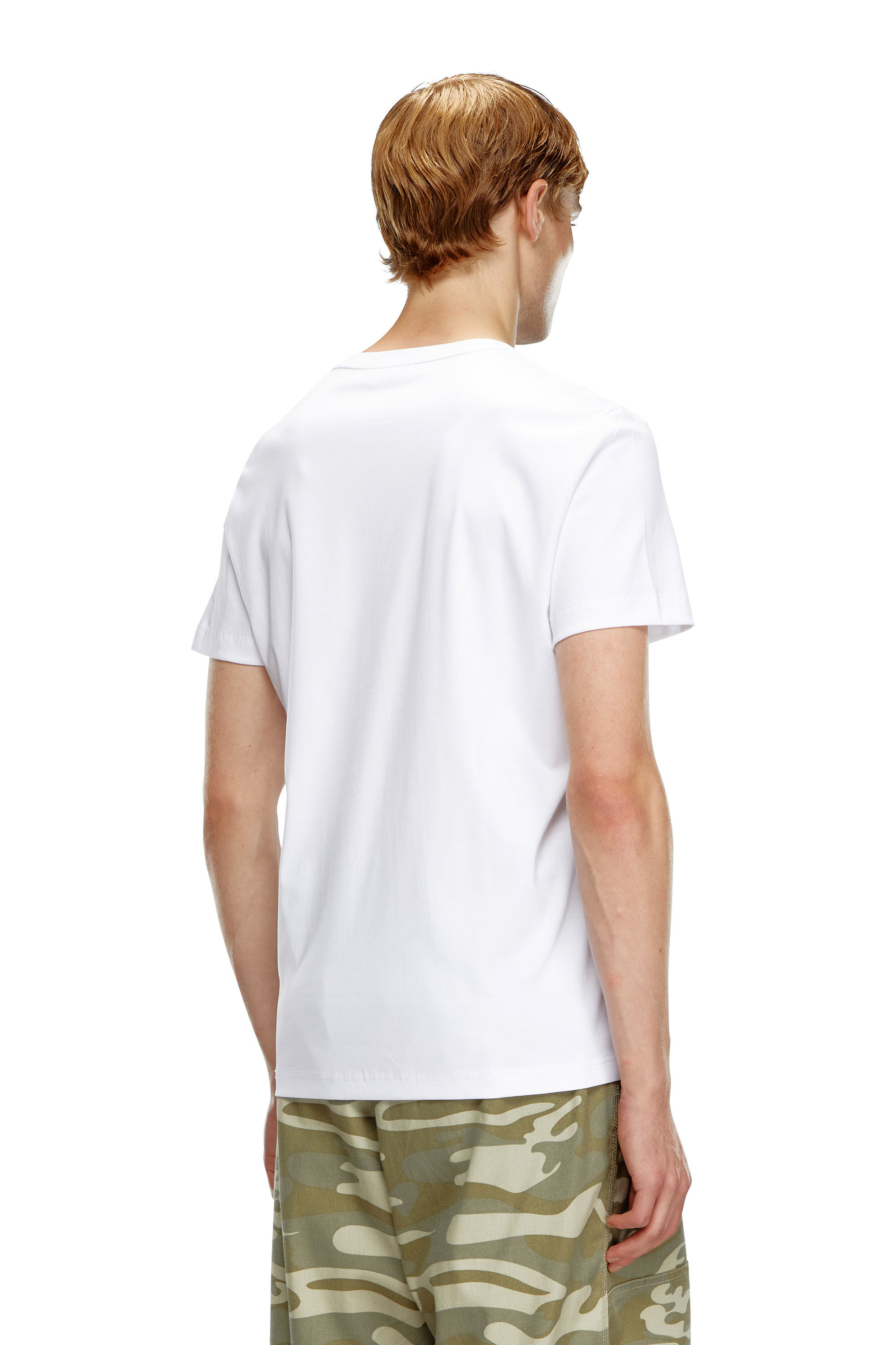 Diesel - T-MIEGOR-K77, Male's T-shirt in mercerised cotton in White - 4