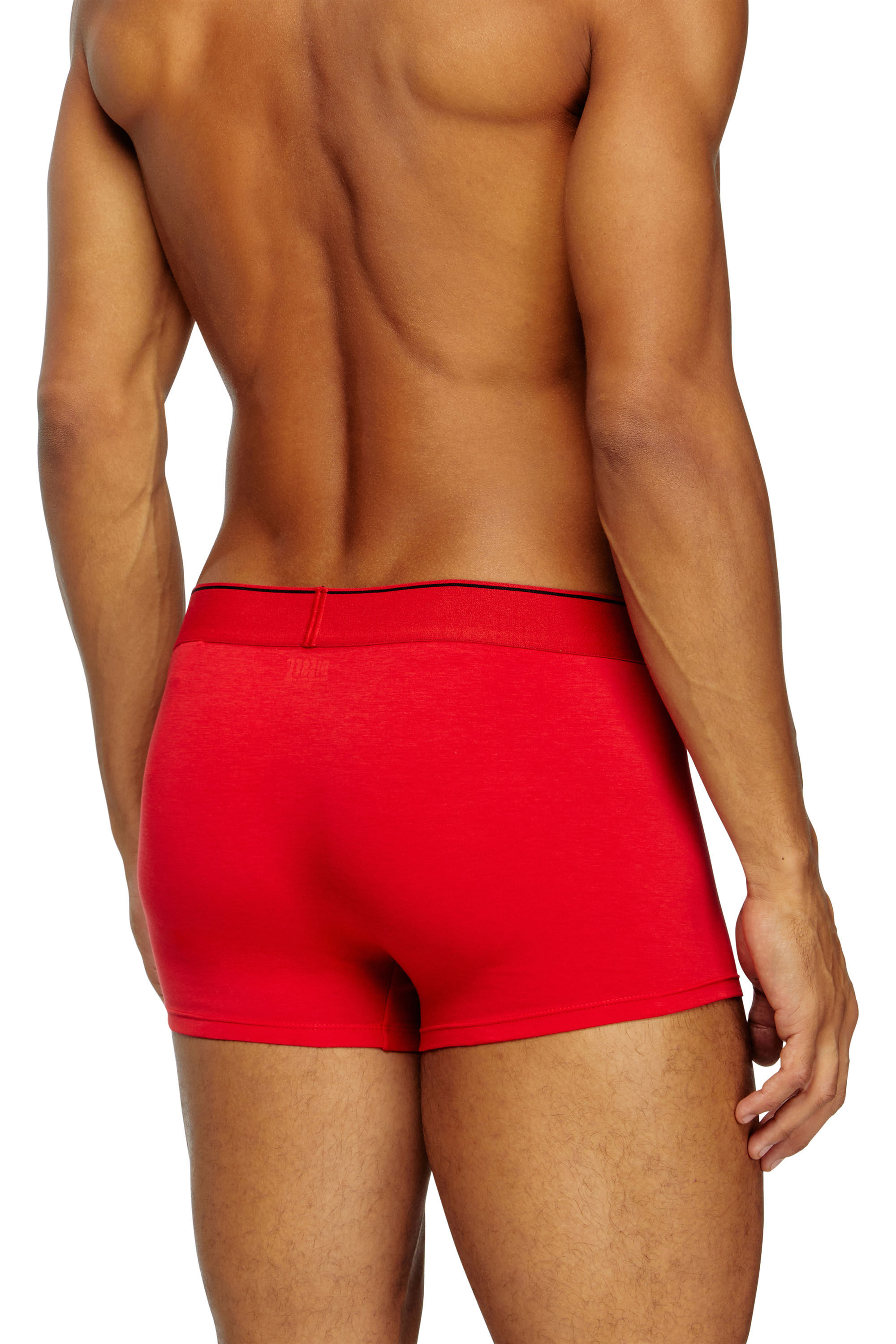Diesel - UMBX-DAMIENTHREEPACK, Male's Three-pack of plain boxer in Red/Black - 3