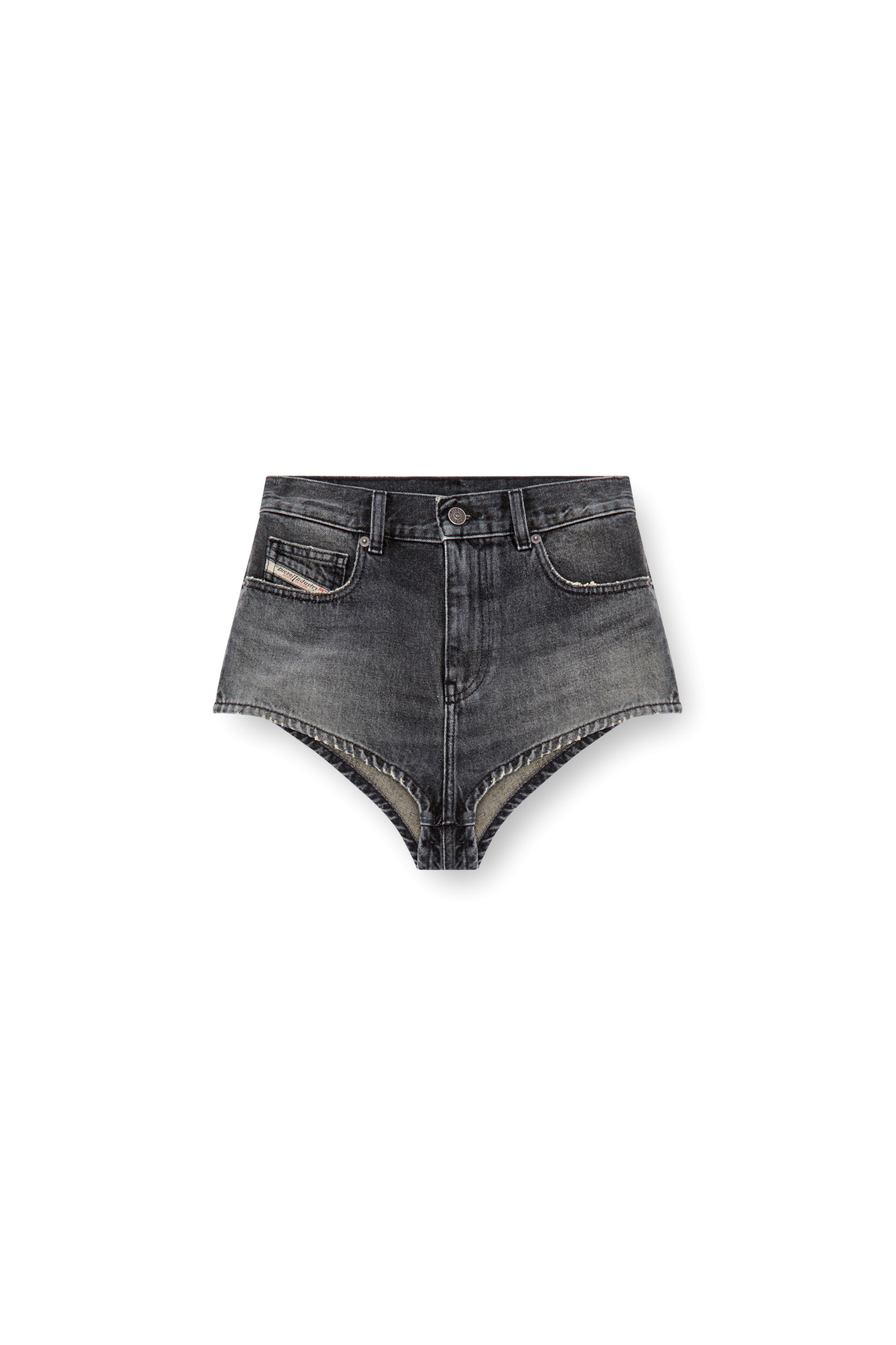Diesel - DE-LUNAR, Female's Hotpants in denim in Black - 2