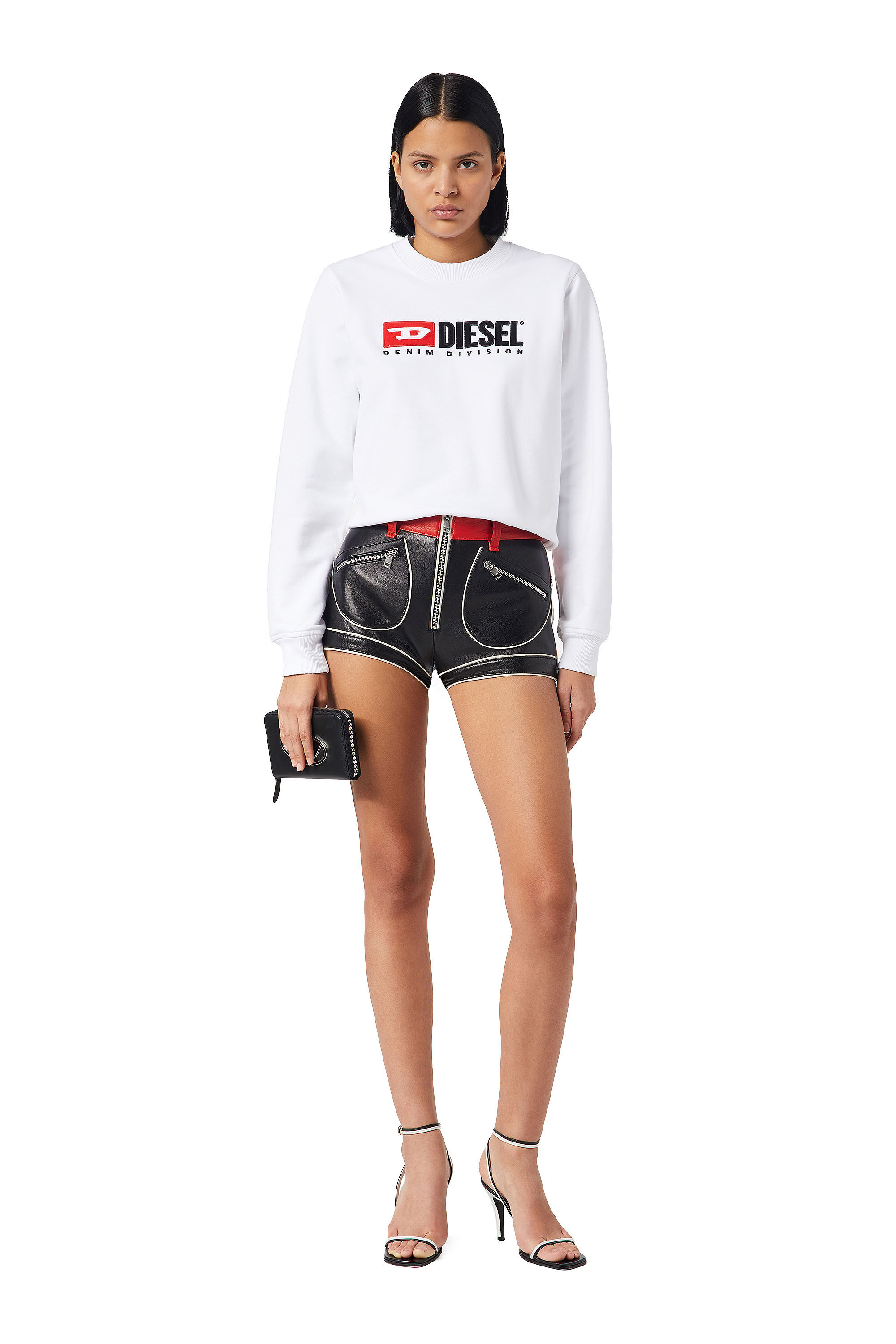 Diesel - F-REGGY-DIV, Female's Denim Division sweatshirt in White - 1