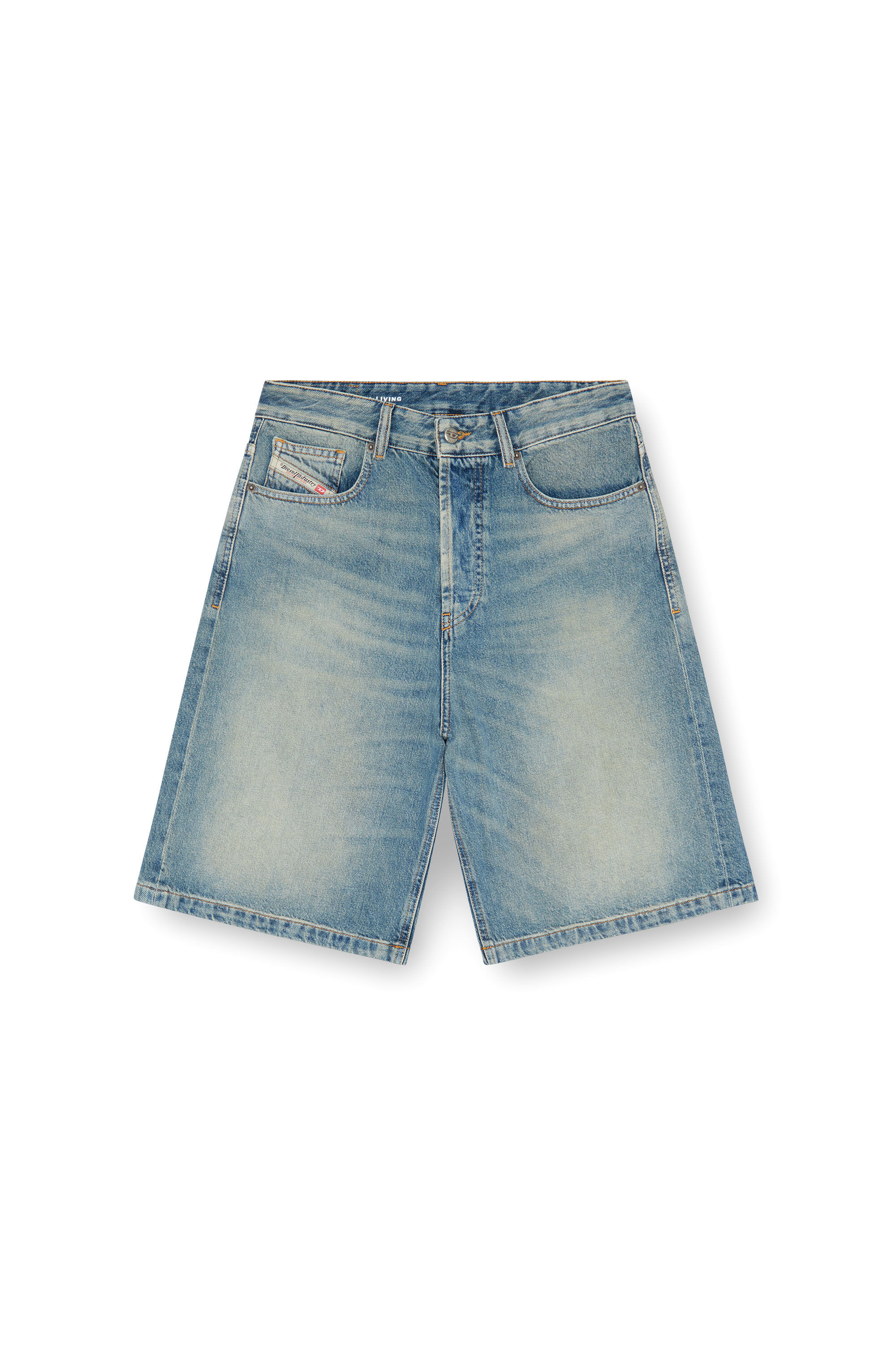 Diesel - DE-SIRE-SHORT, Female's Denim shorts in Light Blue - 2