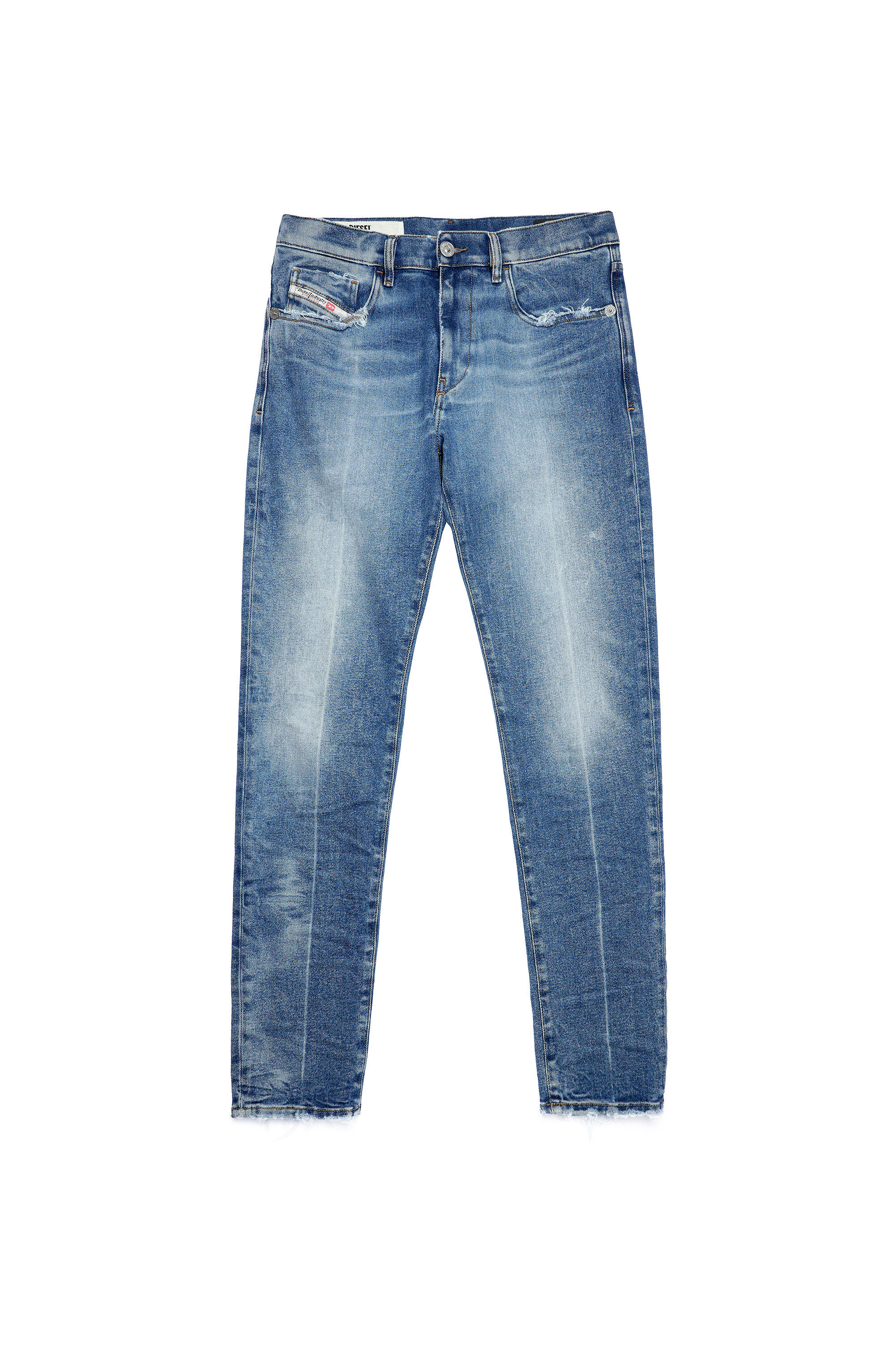 Diesel - 2019 D-STRUKT 09A26 Slim Jeans, Medium Blue - Image 2