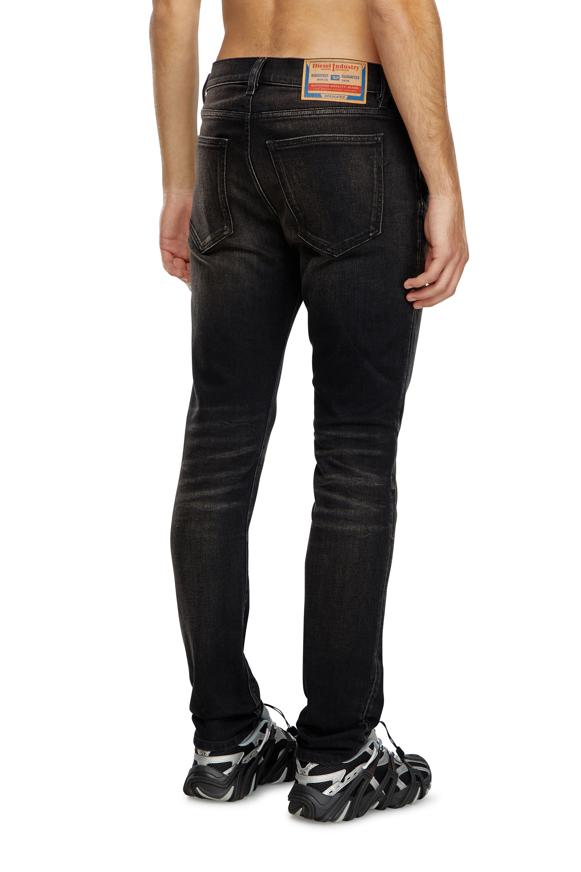 Diesel - Male Slim Jeans 2019 D-Strukt 09J53, Black/Dark Grey - Image 4